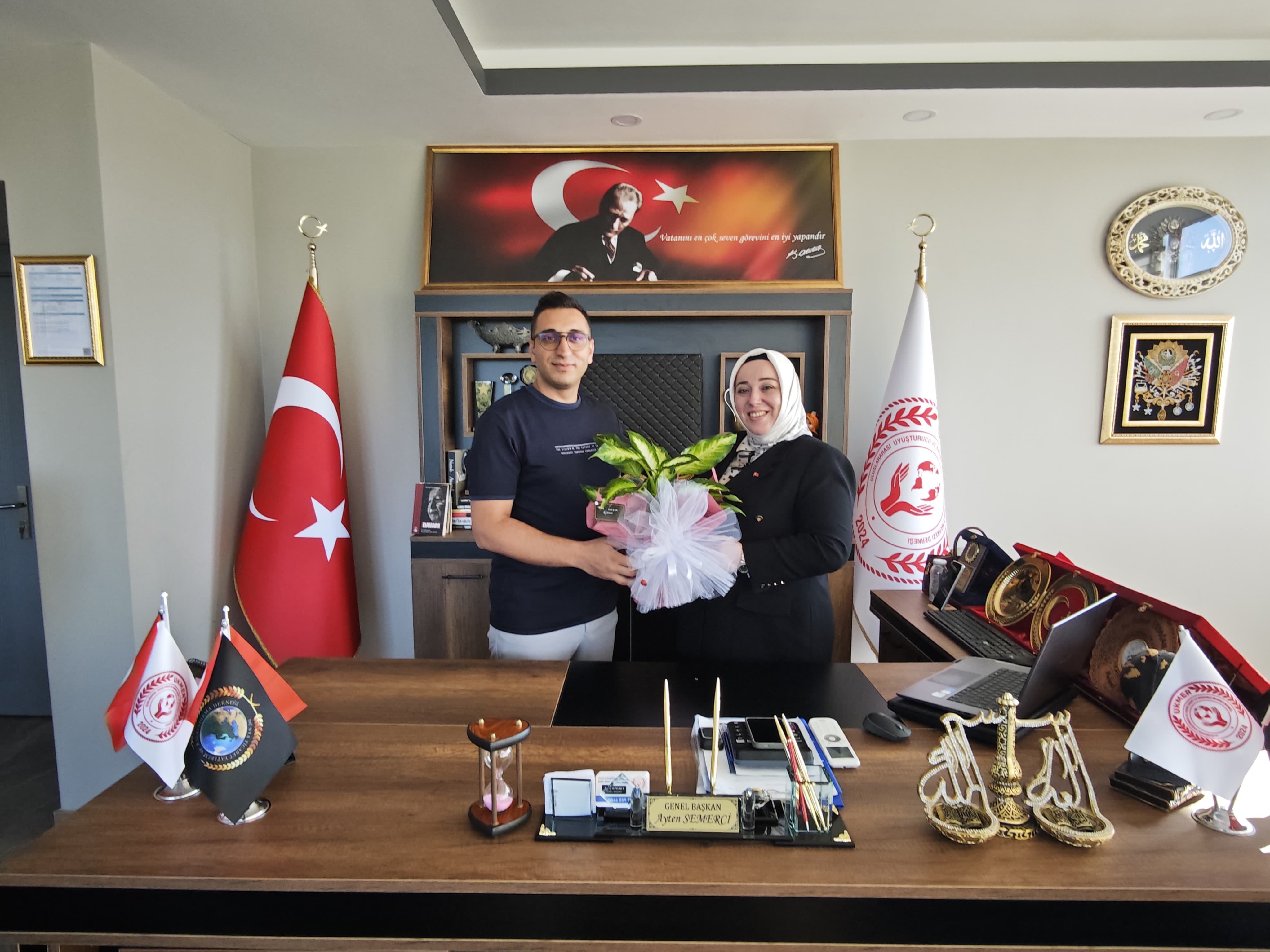 Özbel Haber'den  UKMER Genel Başkanı Ayten Semerci’ye Anlamlı Ziyaret!