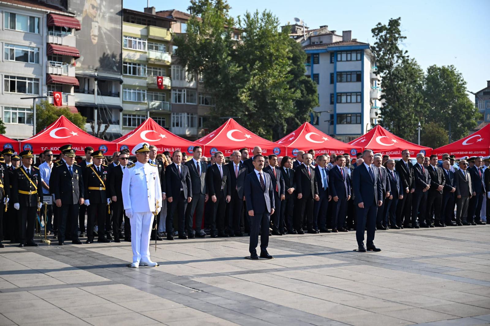 30 Ağustos Zafer Bayramı’nın 103. Yıl Dönümü Kocaeli’de Törenlerle ve Coşkuyla Kutlandı