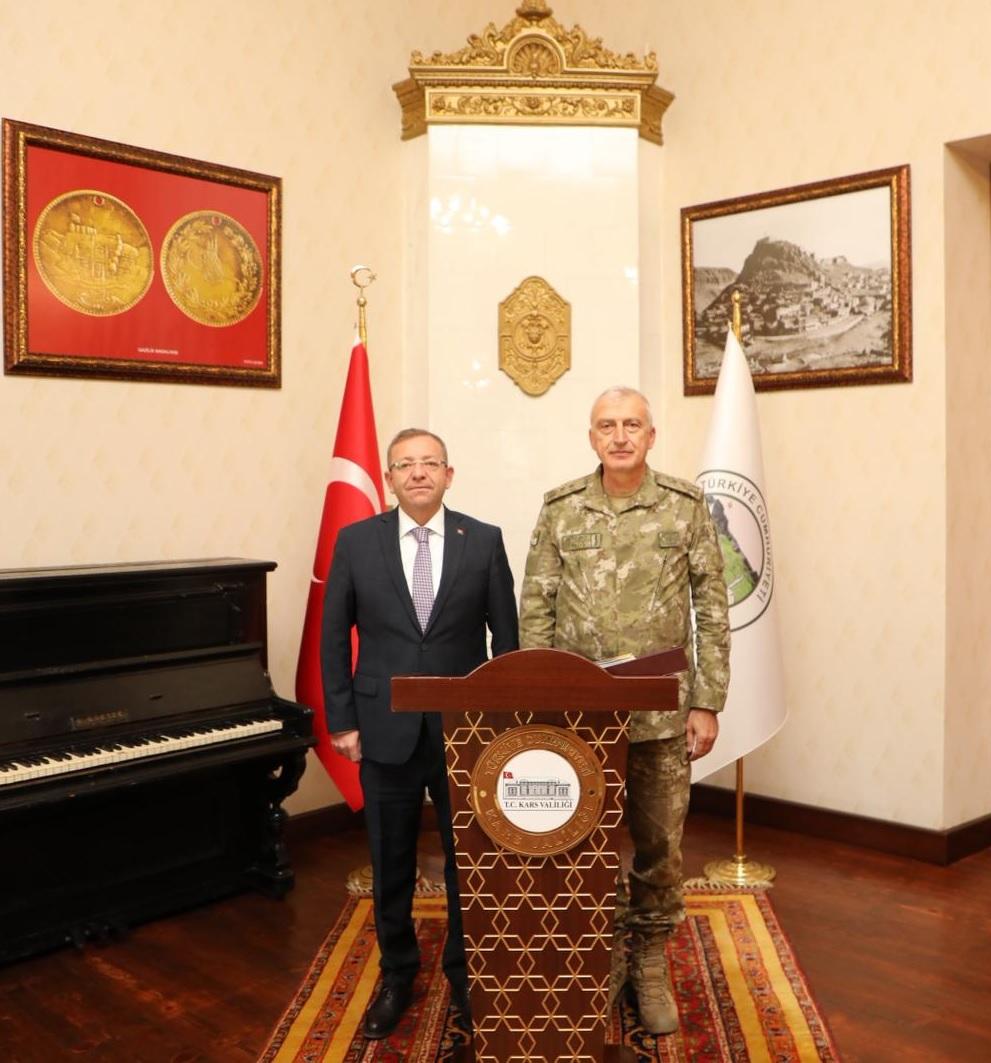 9. Kolordu Komutanı Tümgeneral Osman Akyıldız’dan Vali Ziya Polat’a Ziyaret