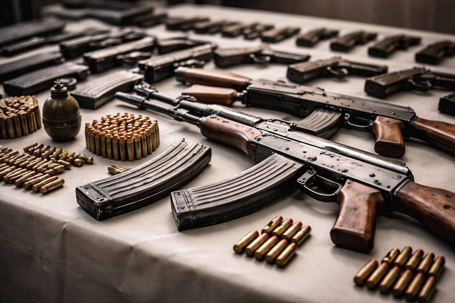 AK-47’li (Kaleşnikof) Saldırının Perde Arkası Ortaya Çıktı: 7 Gözaltı, El Bombası ve Uzun Namlulu Silahlar Ele Geçirildi