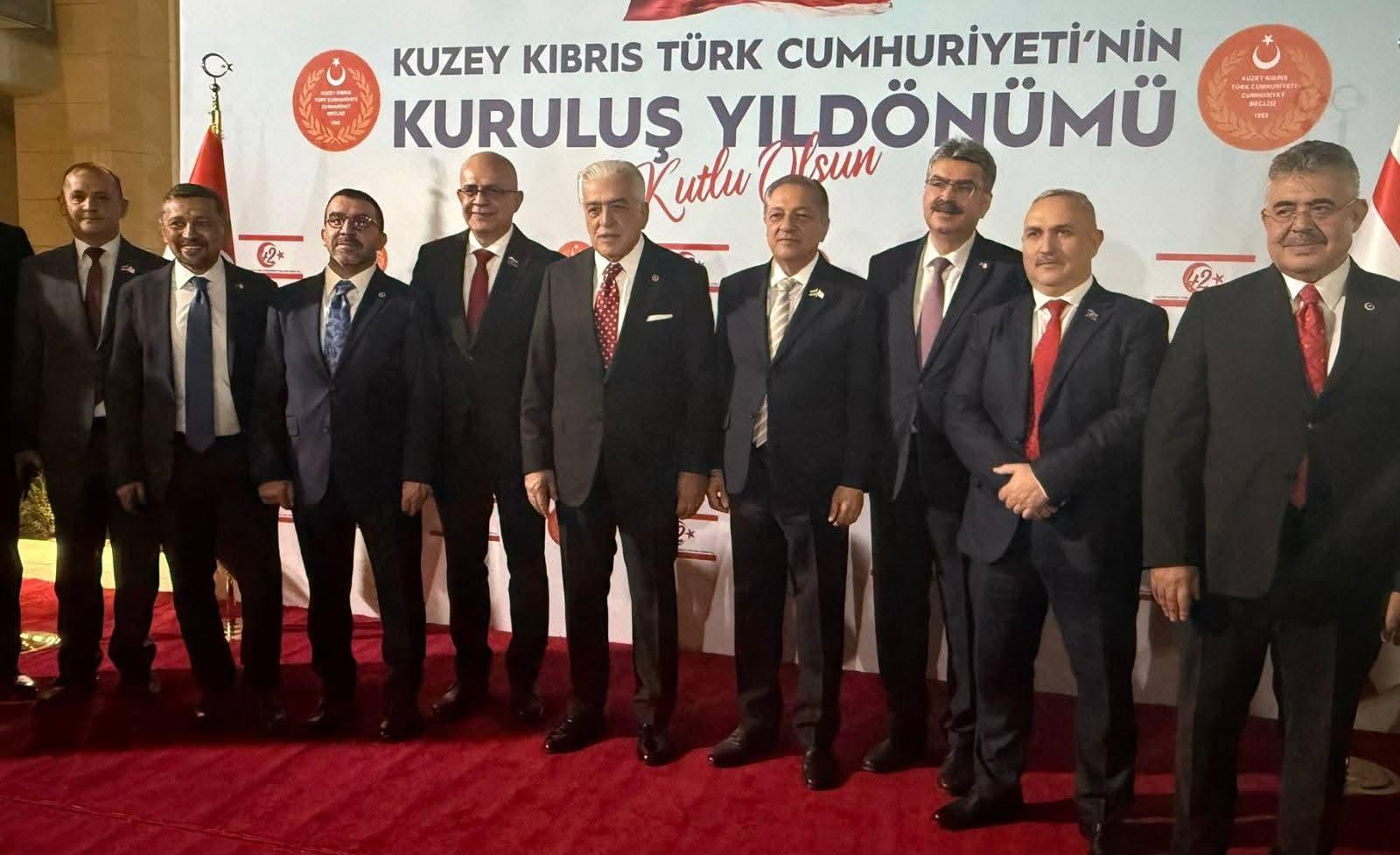 AK Parti Kars Milletvekili Adem Çalkın, KKTC’nin 42. Kuruluş Yıl Dönümü Resepsiyonuna Katıldı