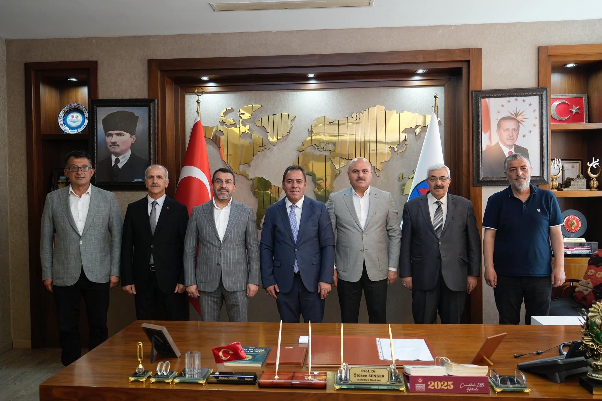 AK Parti Kars Milletvekili Adem Çalkın ve Heyetden Başkan Senger’e Ziyaret