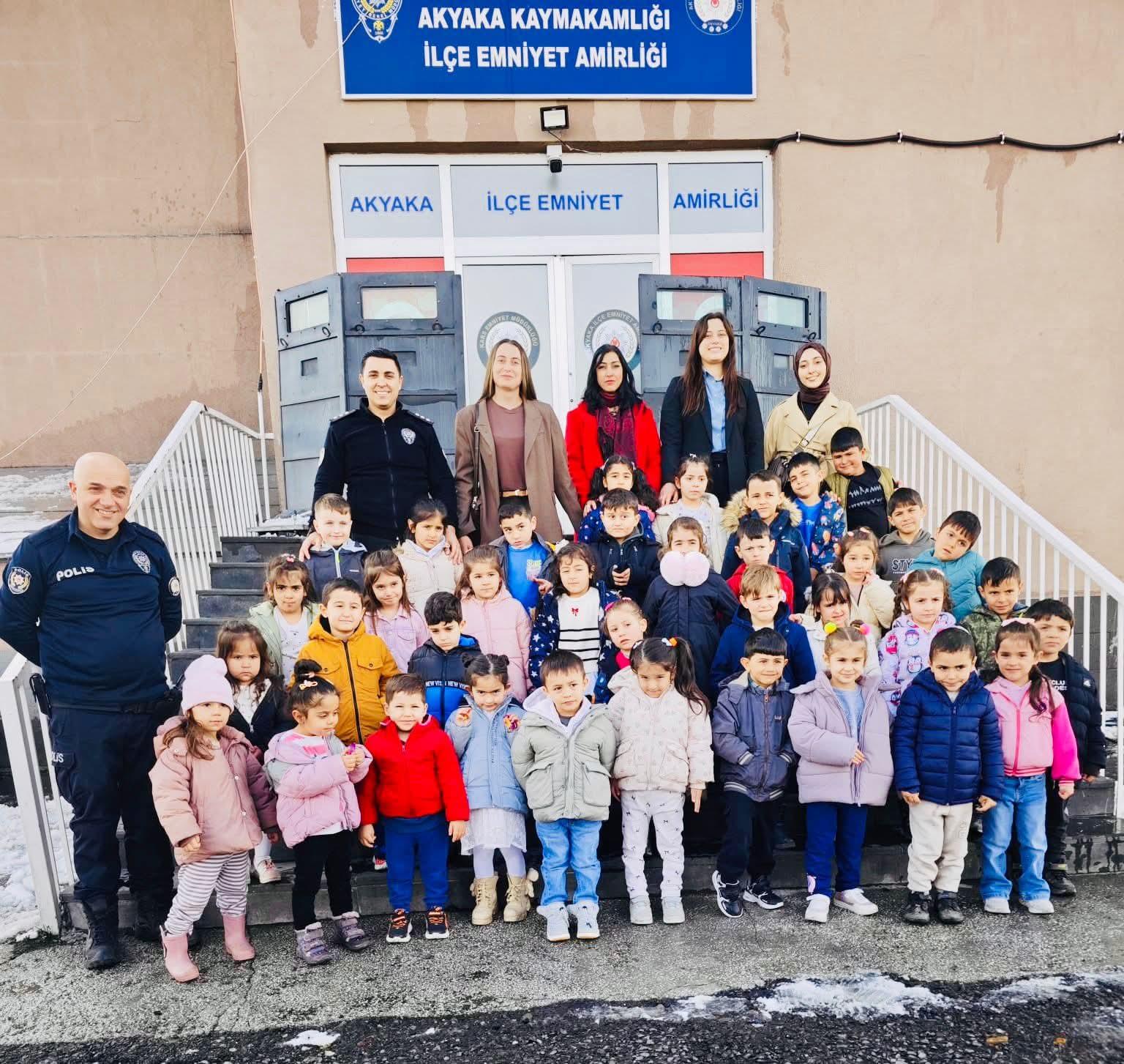 Akyaka’da Miniklere Polislik Mesleği Tanıtıldı
