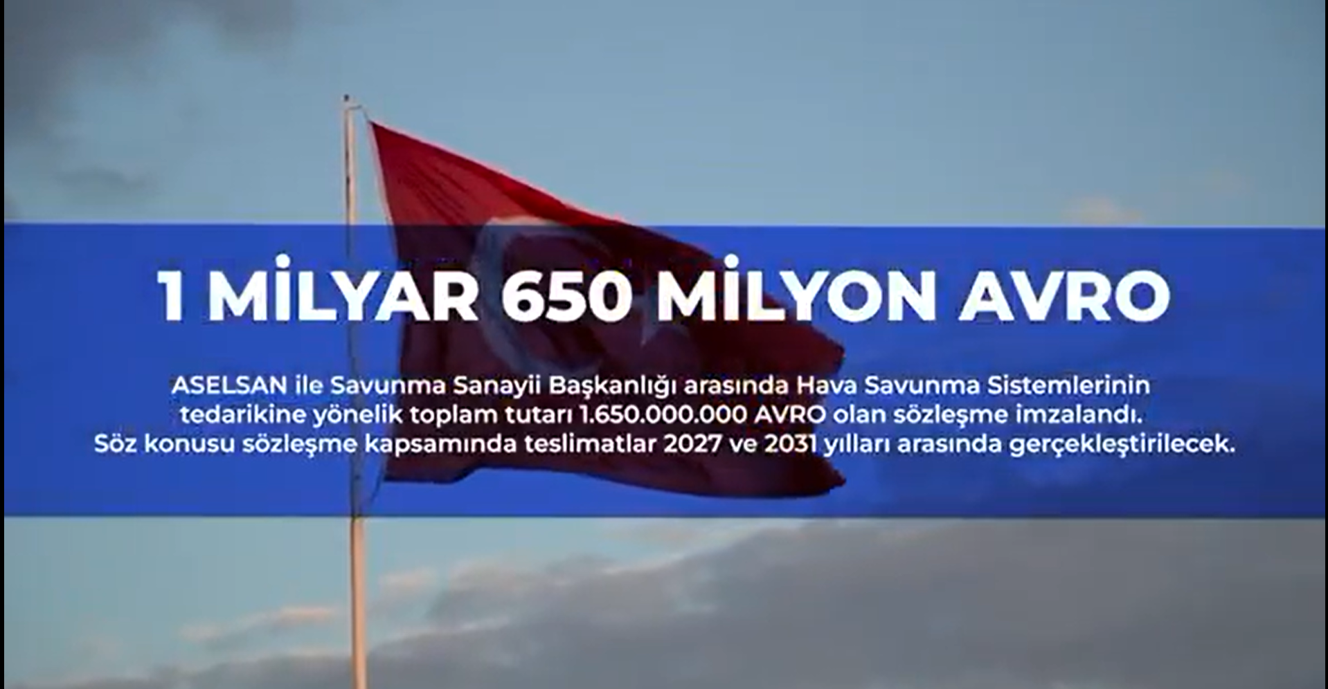 ASELSAN ve SSB Arasında 1.65 Milyar Avroluk Hava Savunma Sözleşmesi İmzalandı