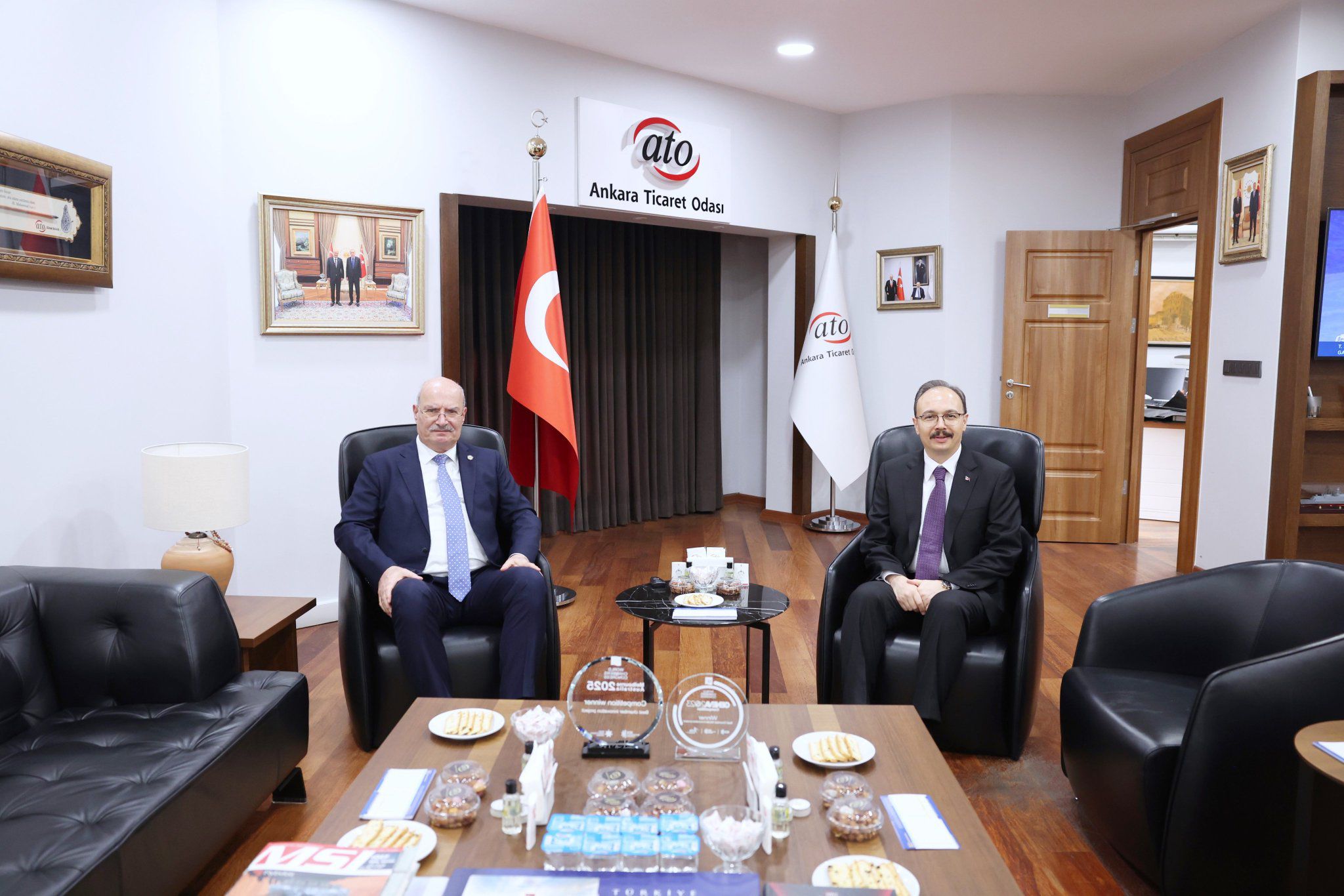 ATO Başkanı Gürsel Baran, Siirt Valisi Kemal Kızılkaya’yı Ağırladı