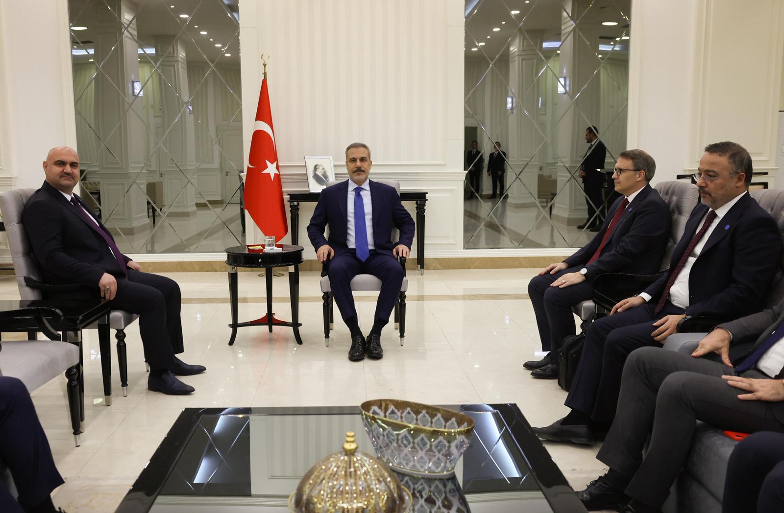 Bakan Hakan Fidan, Irak Türkmen Cephesi Başkanı Ağaoğlu İle Görüştü