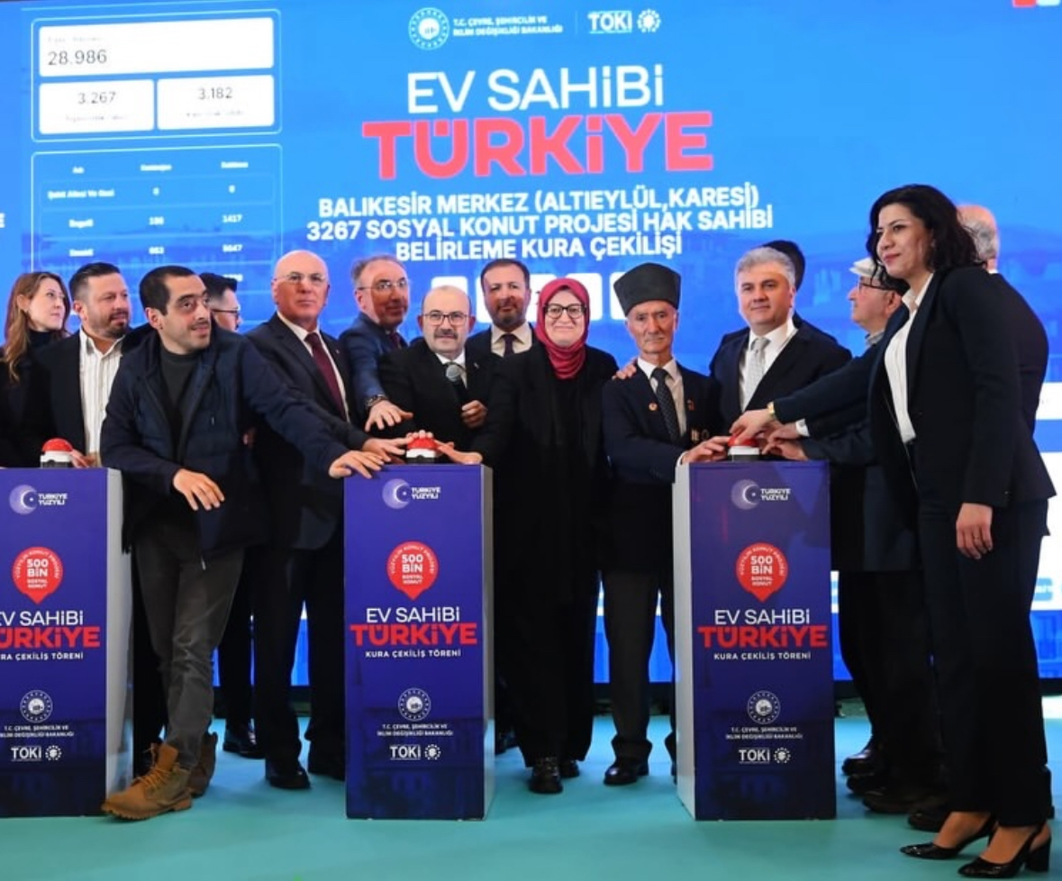 Balıkesir’de 500 Bin Sosyal Konut Kurası Çekildi