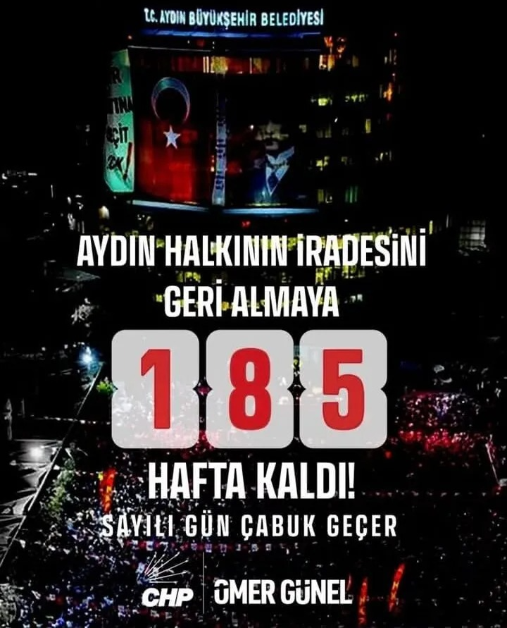 Başkan Ömer Günel’den “Geri Sayım” Paylaşımı: 185 Hafta Kaldı