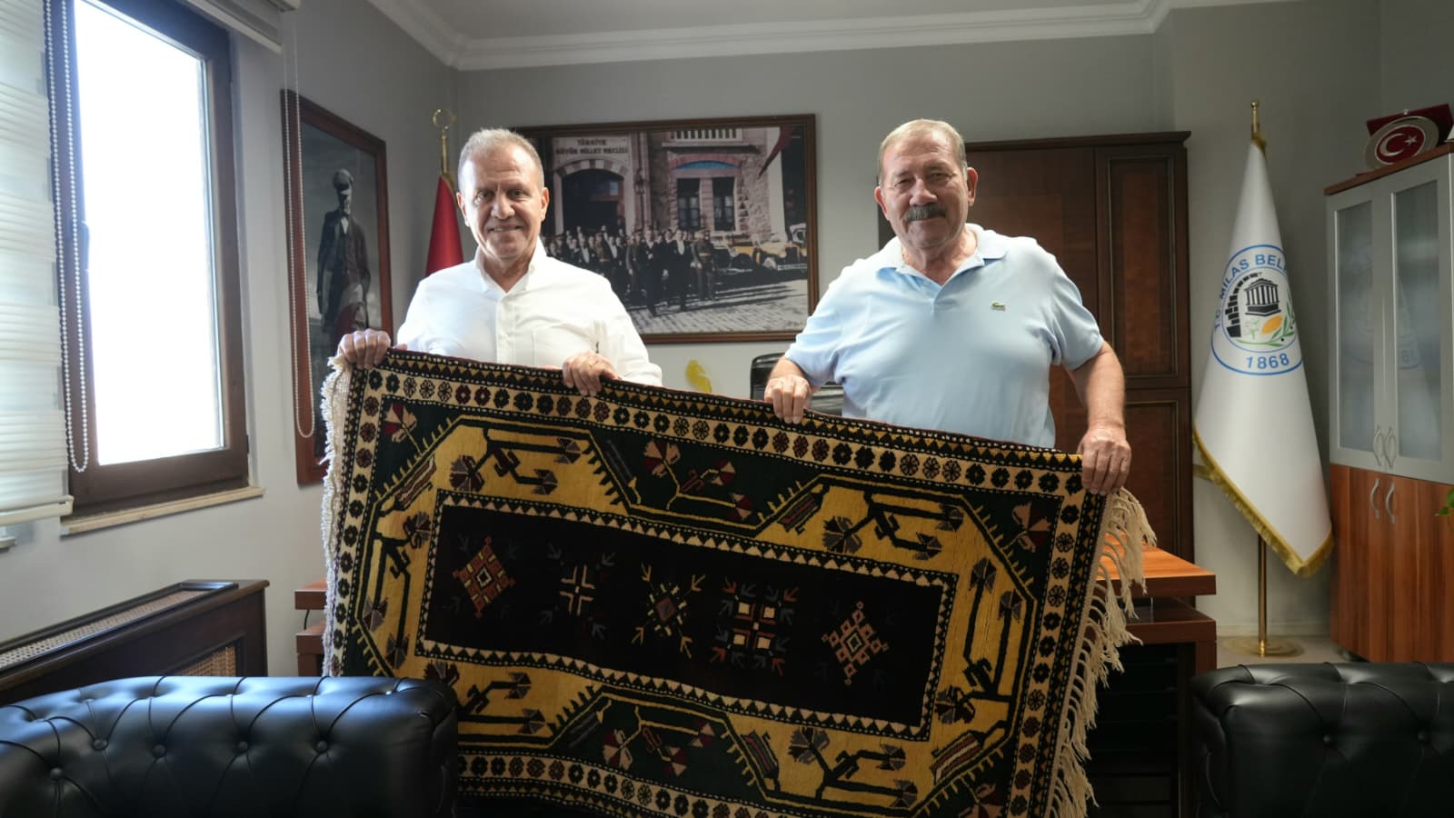 Başkan Seçer’den Milas Belediye Başkanı Topuz’a Ziyaret