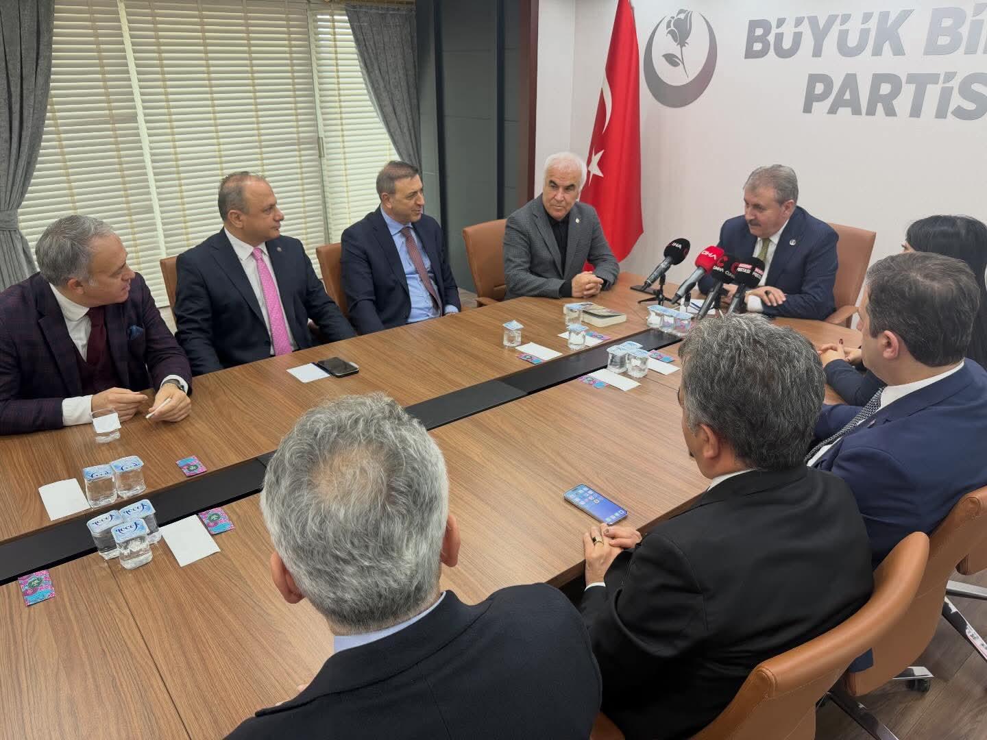 Başkent Ankara Meclisi’nden BBP Genel Başkanı Mustafa Destici’ye Ziyaret
