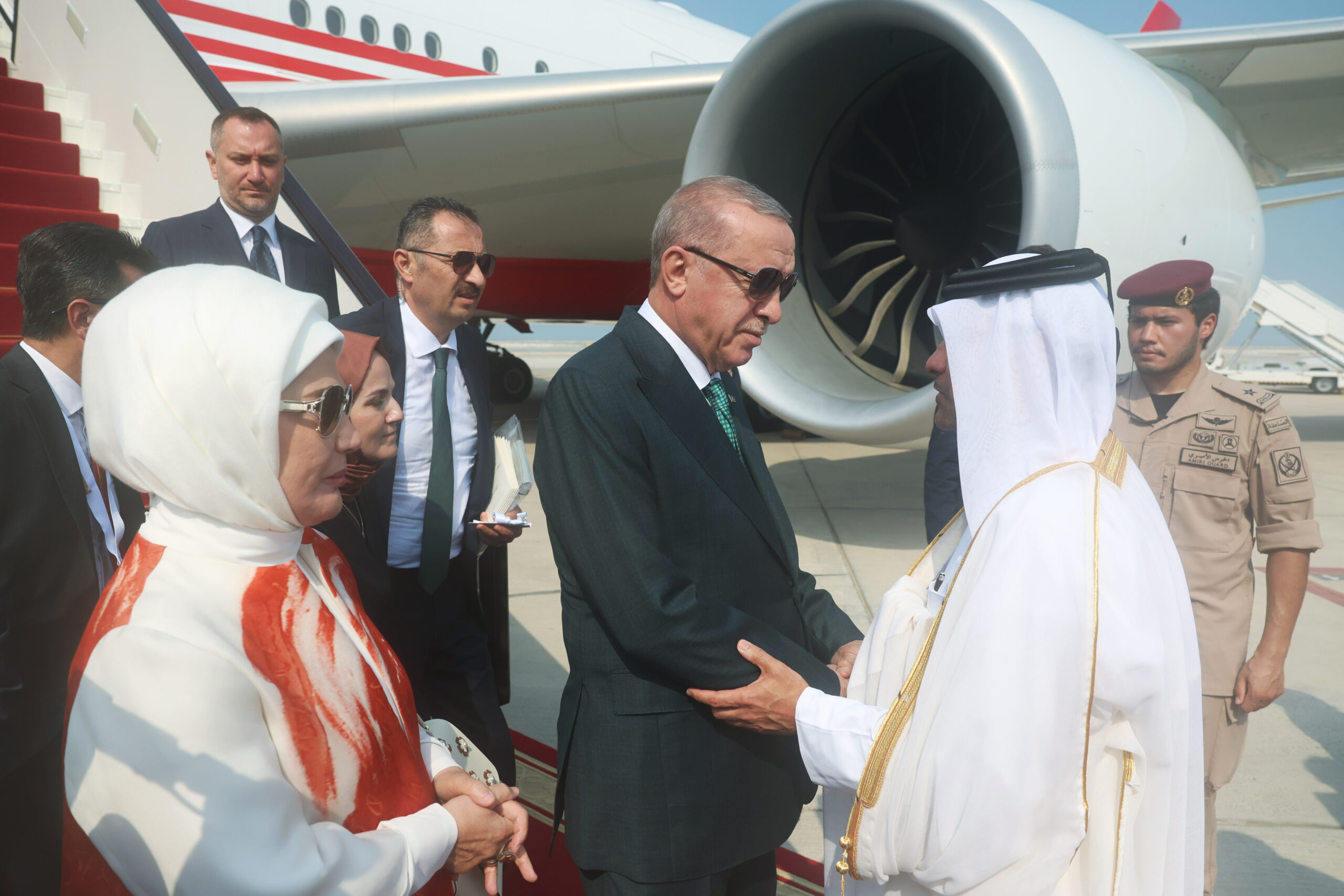 Cumhurbaşkanı Erdoğan, İİT-Arap Ligi Olağanüstü Zirvesi İçin Doha’da