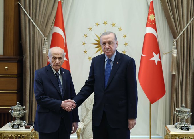Cumhurbaşkanı Erdoğan MHP Başkanı Bahçeli İle Görüşüyor