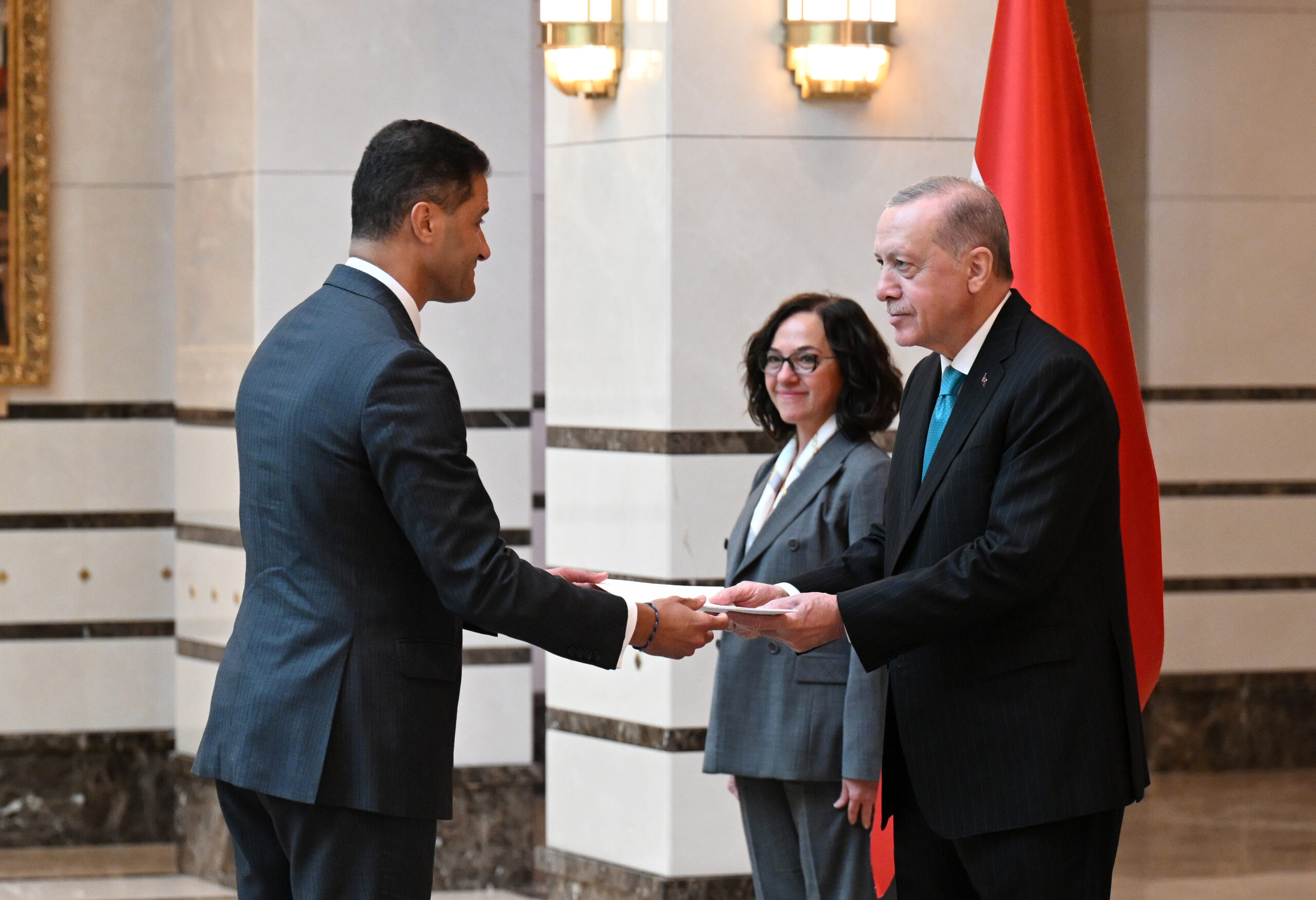 Cumhurbaşkanı Erdoğan, Paraguay, Moldova, Avustralya ve Lüksemburg Büyükelçilerini Kabul Etti