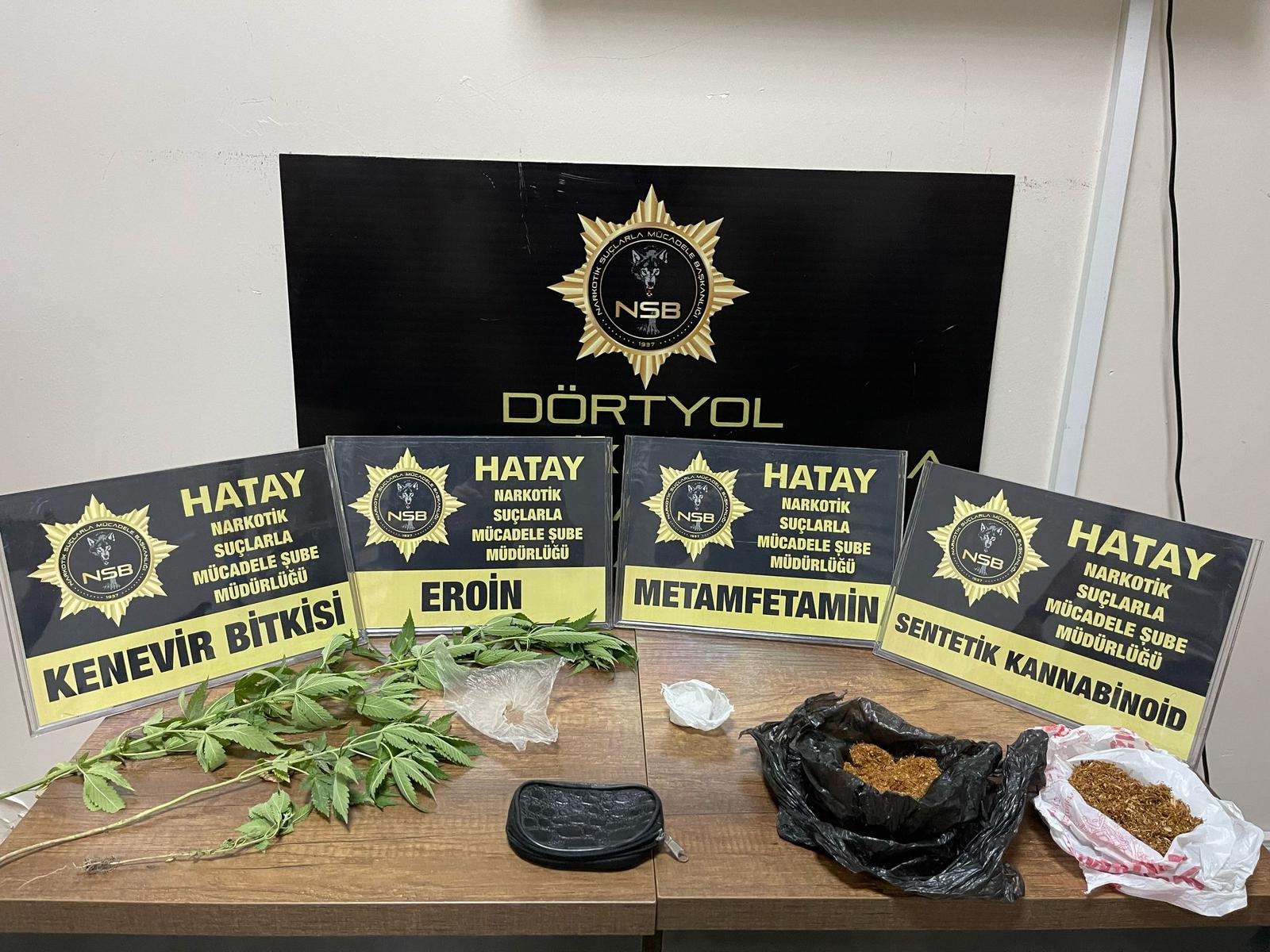Dörtyol’da Uyuşturucu Madde ve Kenevir Ele Geçirildi