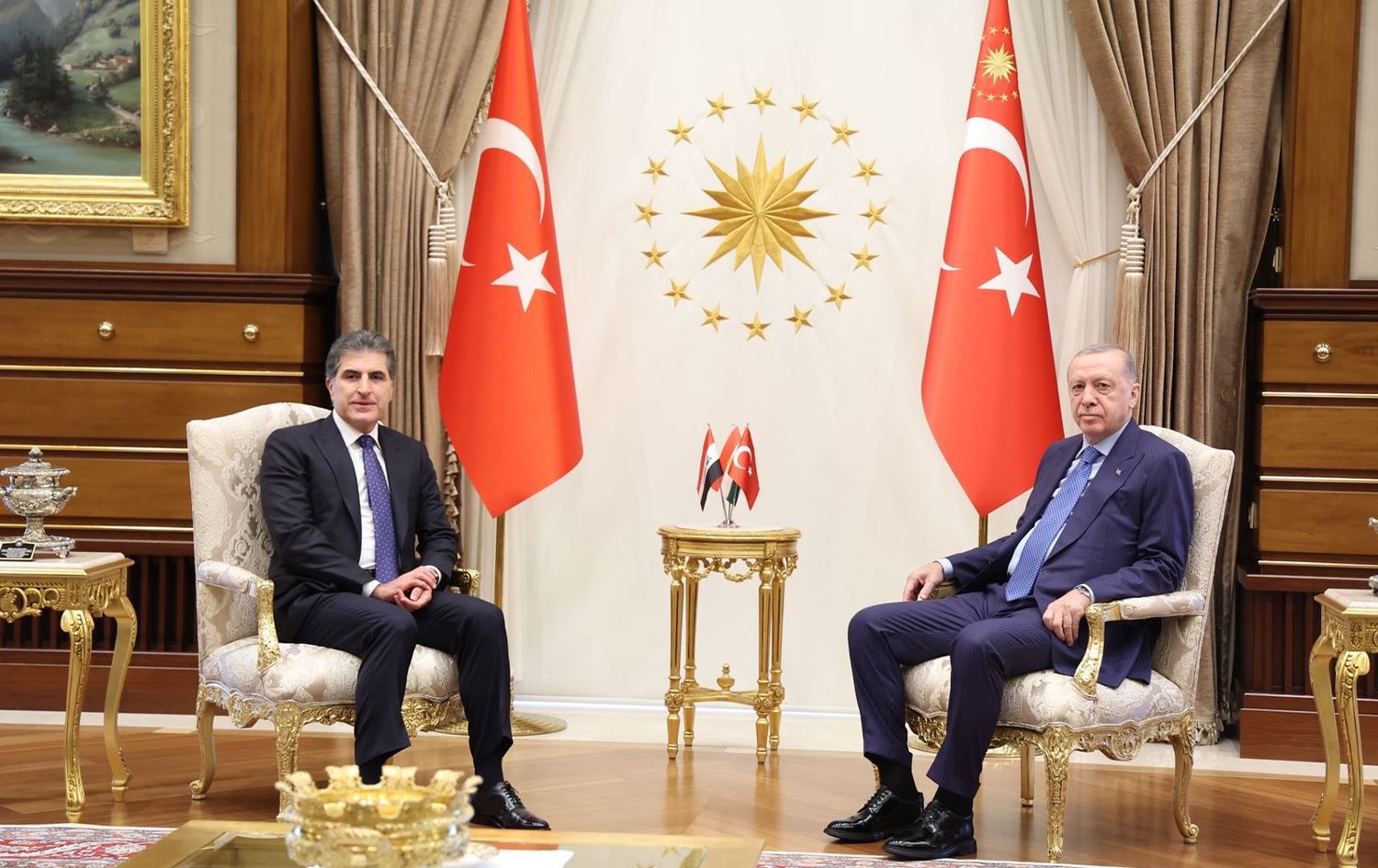 Erdoğan ile Neçirvan Barzani Telefonda Görüştü