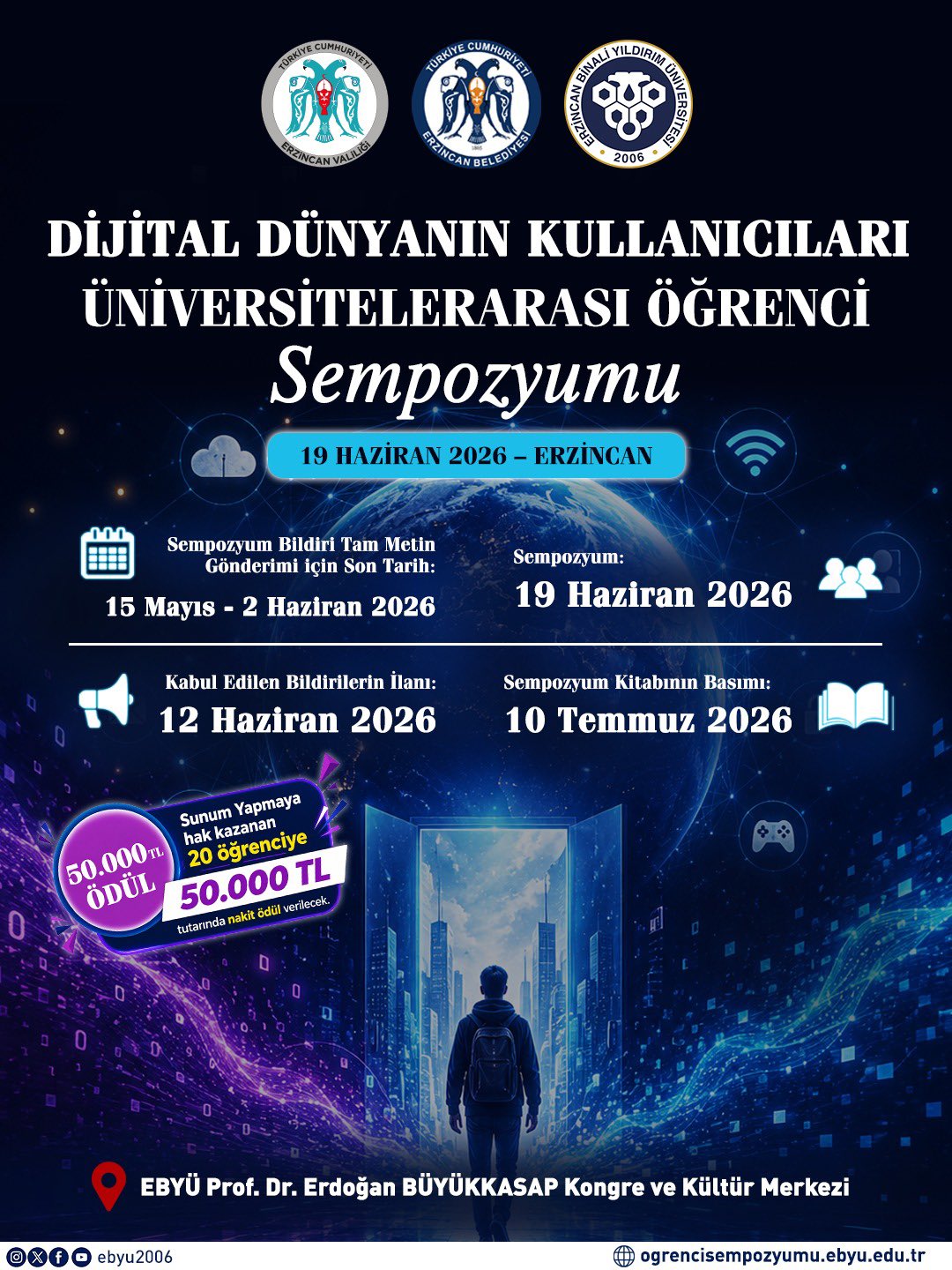 Erzincan’da Dev Ödüllü Öğrenci Sempozyumu: Gençler Dijital Dünyayı Tartışıyor