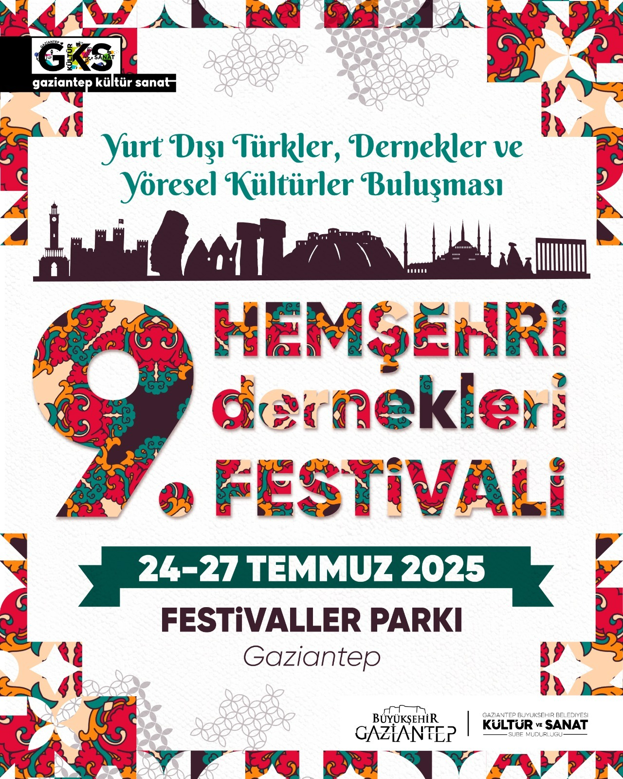 Gaziantep’te Kültürlerin Buluşma Noktası: 9. Hemşehri Dernekleri Festivali Başlıyor!