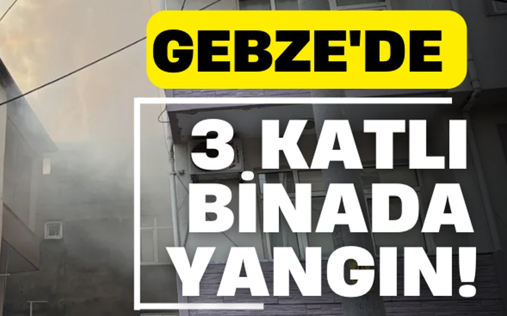 Gebze de korkutan yangın!