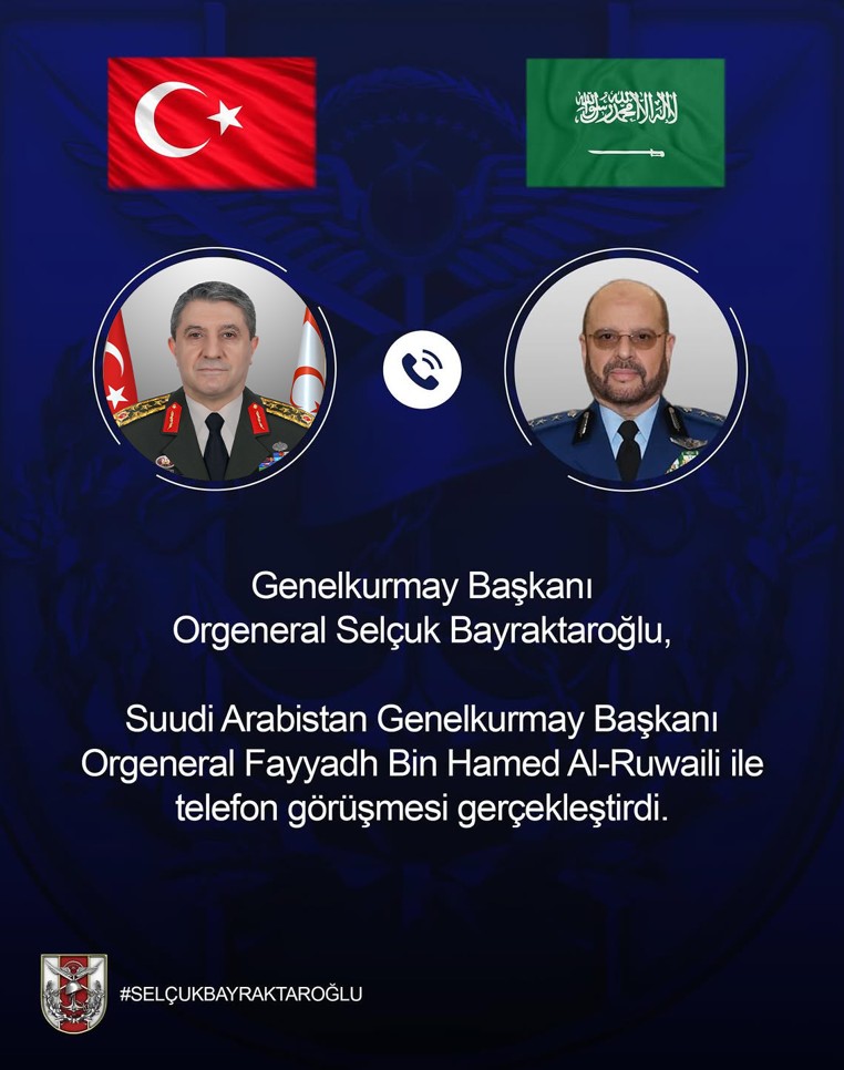 Genelkurmay Başkanı Bayraktaroğlu Suudi Arabistanlı Mevkidaşı İle Görüştü