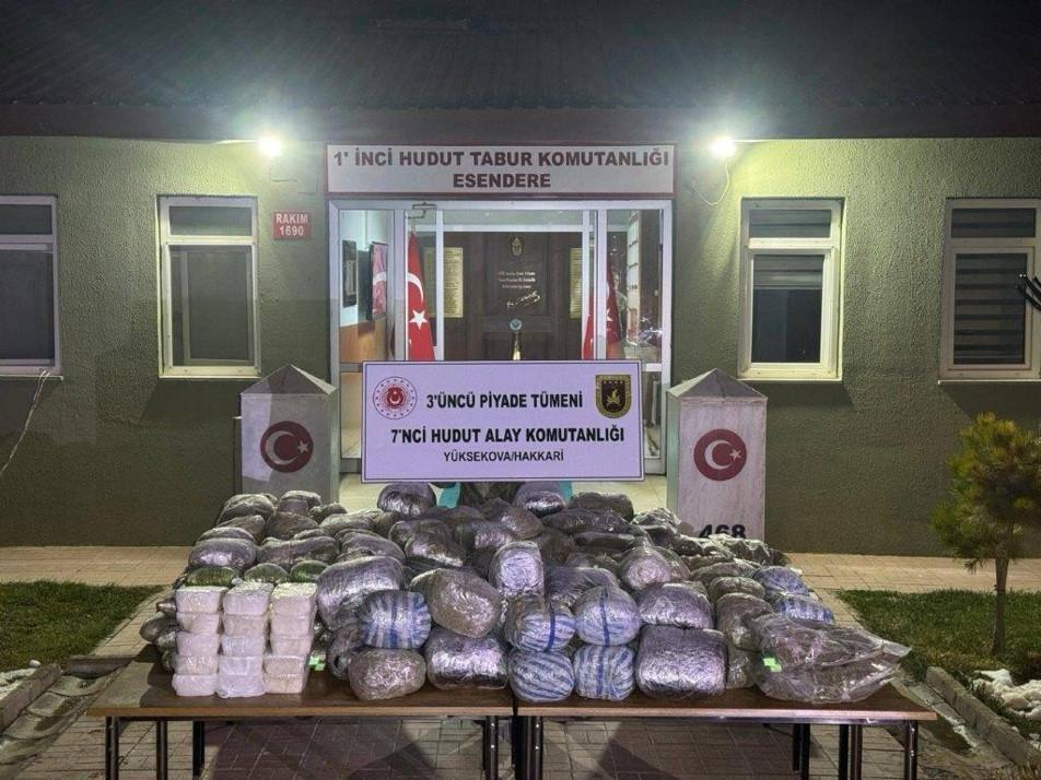 Hakkari Hudut Hattında 259 Kilo Uyuşturucu Ele Geçirildi