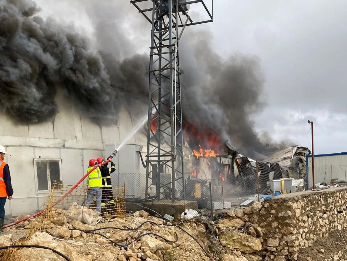 Hıdırbey’de Konteyner Yangını