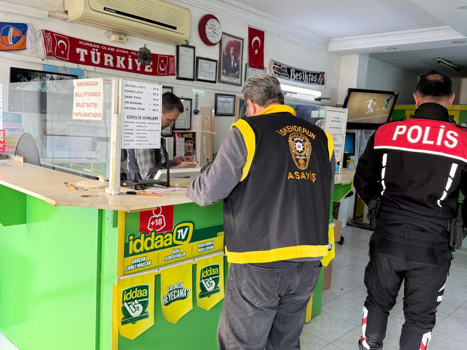 İskenderun’da Yasadışı Bahis Denetimi