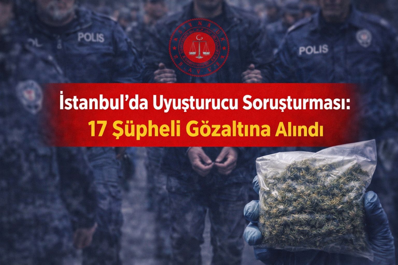 İstanbul’da Uyuşturucu Soruşturması: 17 Şüpheli Gözaltına Alındı