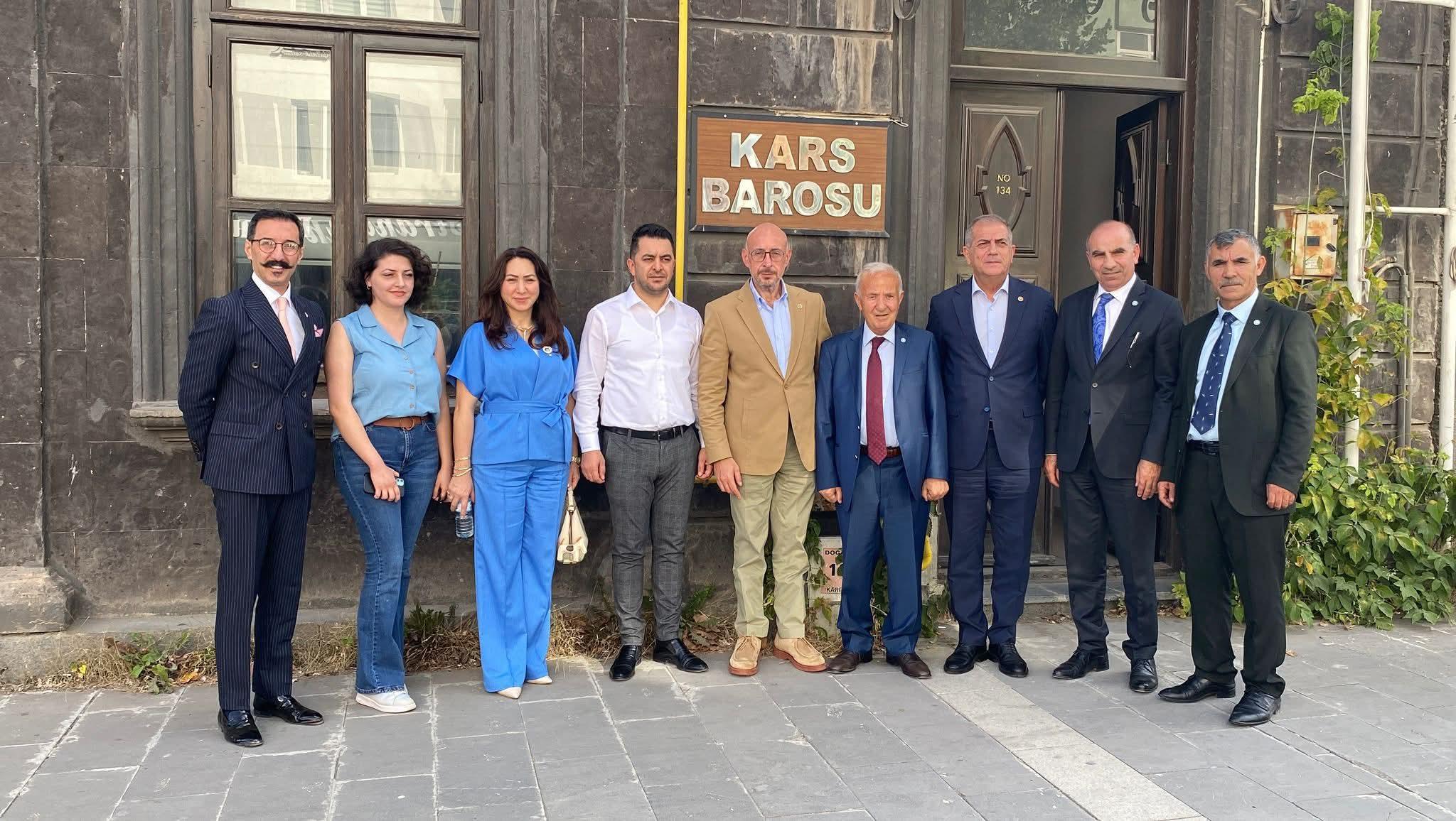 İYİ Parti Heyetinden Kars Barosu Başkanı Av. Nejat Yağcı’ya Ziyaret