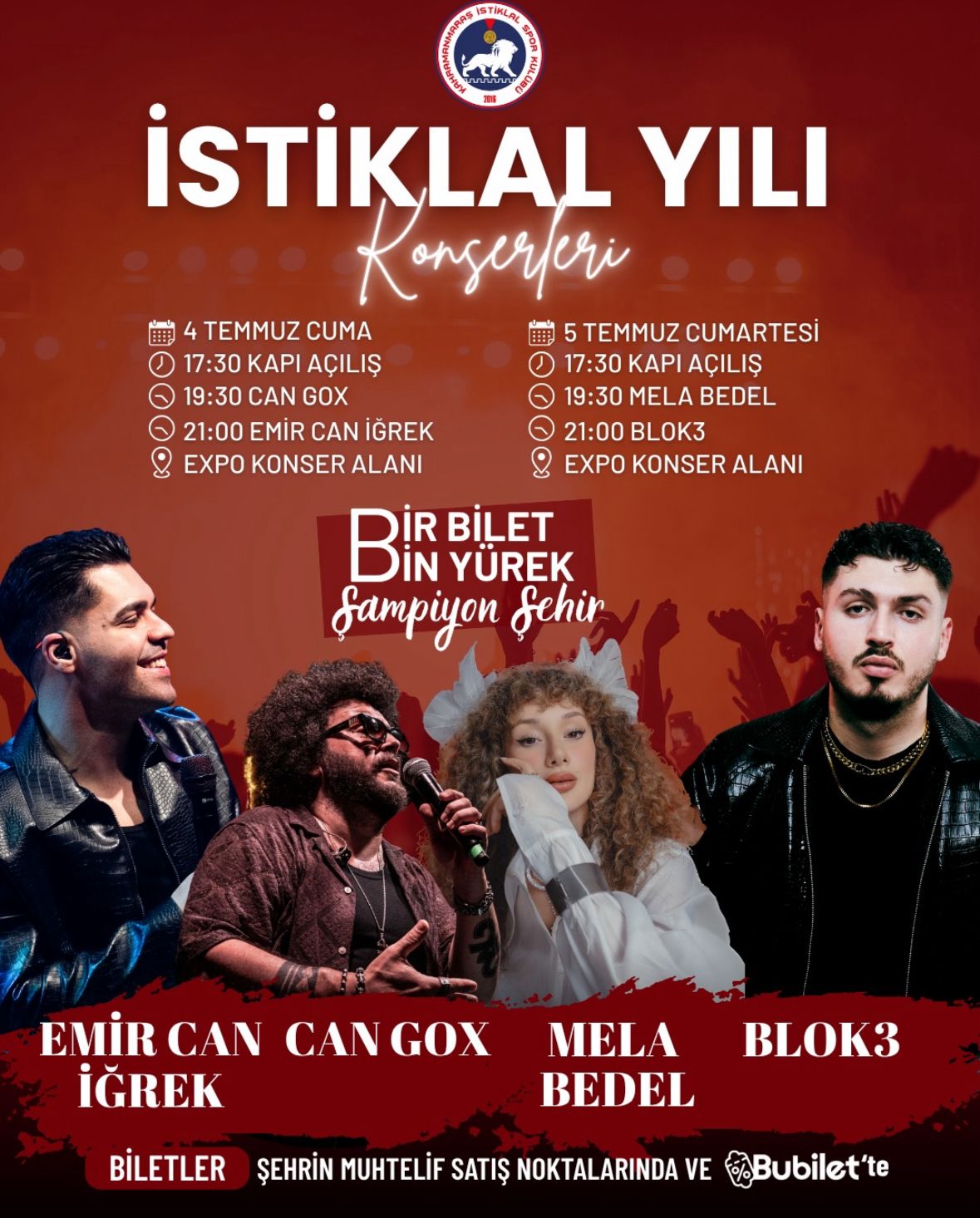 Kahramanmaraş’ta “İstiklal Yılı Konserleri” Başlıyor: Bir Bilet, Bin Yürek!