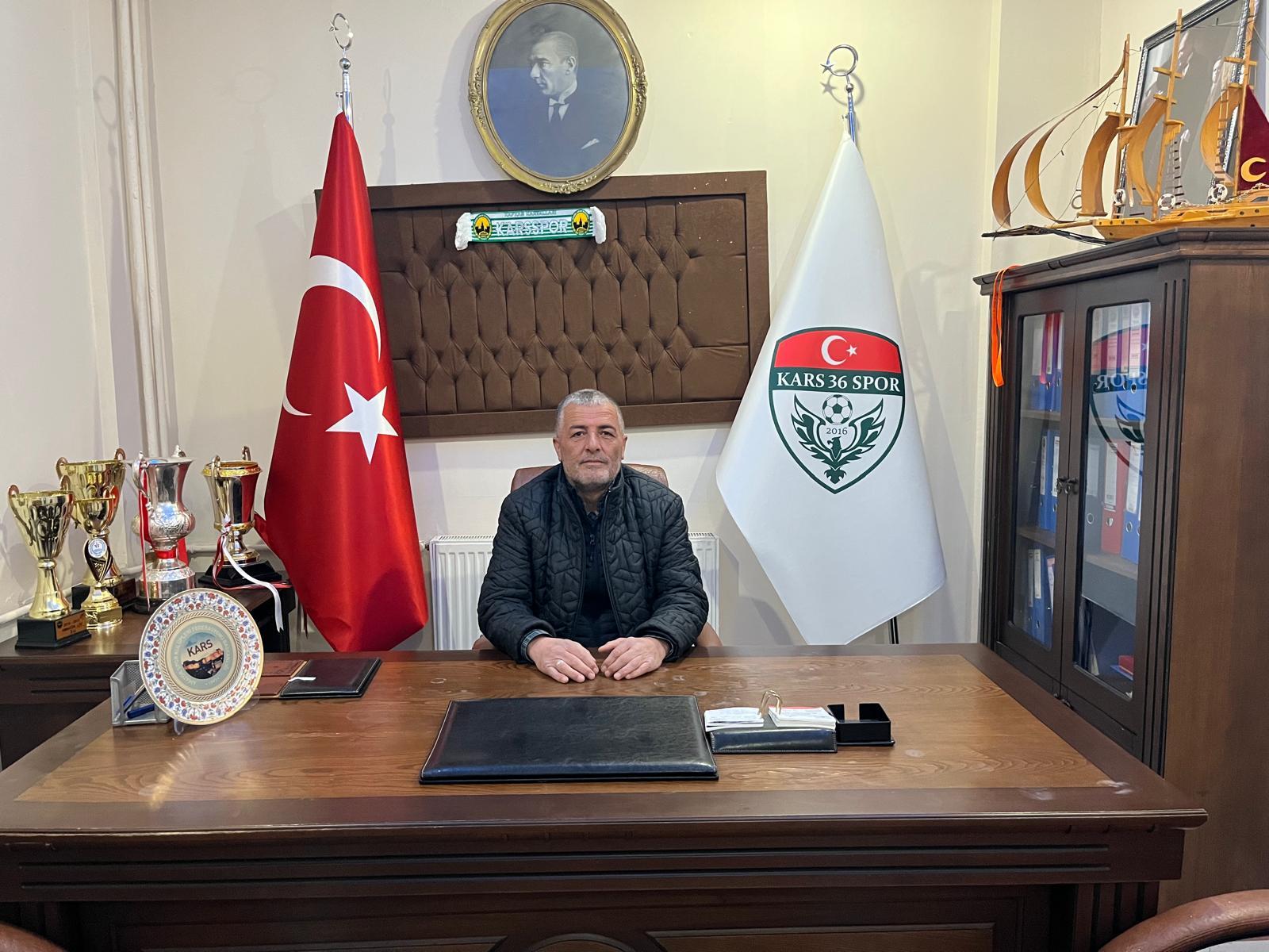 Kars 36 Spor Kulüp Başkanı Uluman, görevinden istifa etti