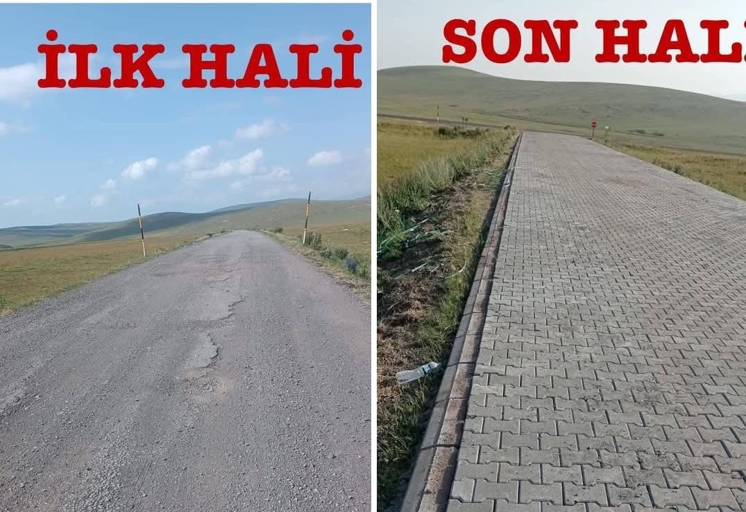 Kars İl Özel İdaresi’nden Küçük Boğatepe Köyüne Altyapı Hizmeti