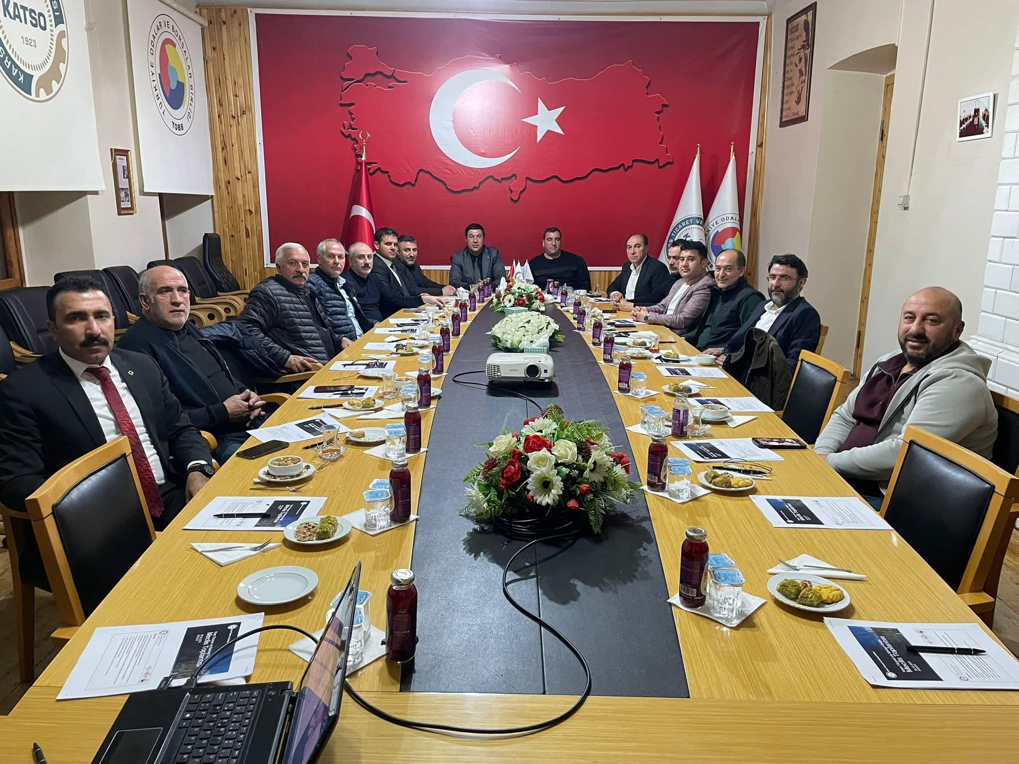Kars Ticaret ve Sanayi Odası Aylık Olağan Meclis Toplantısı Gerçekleştirildi