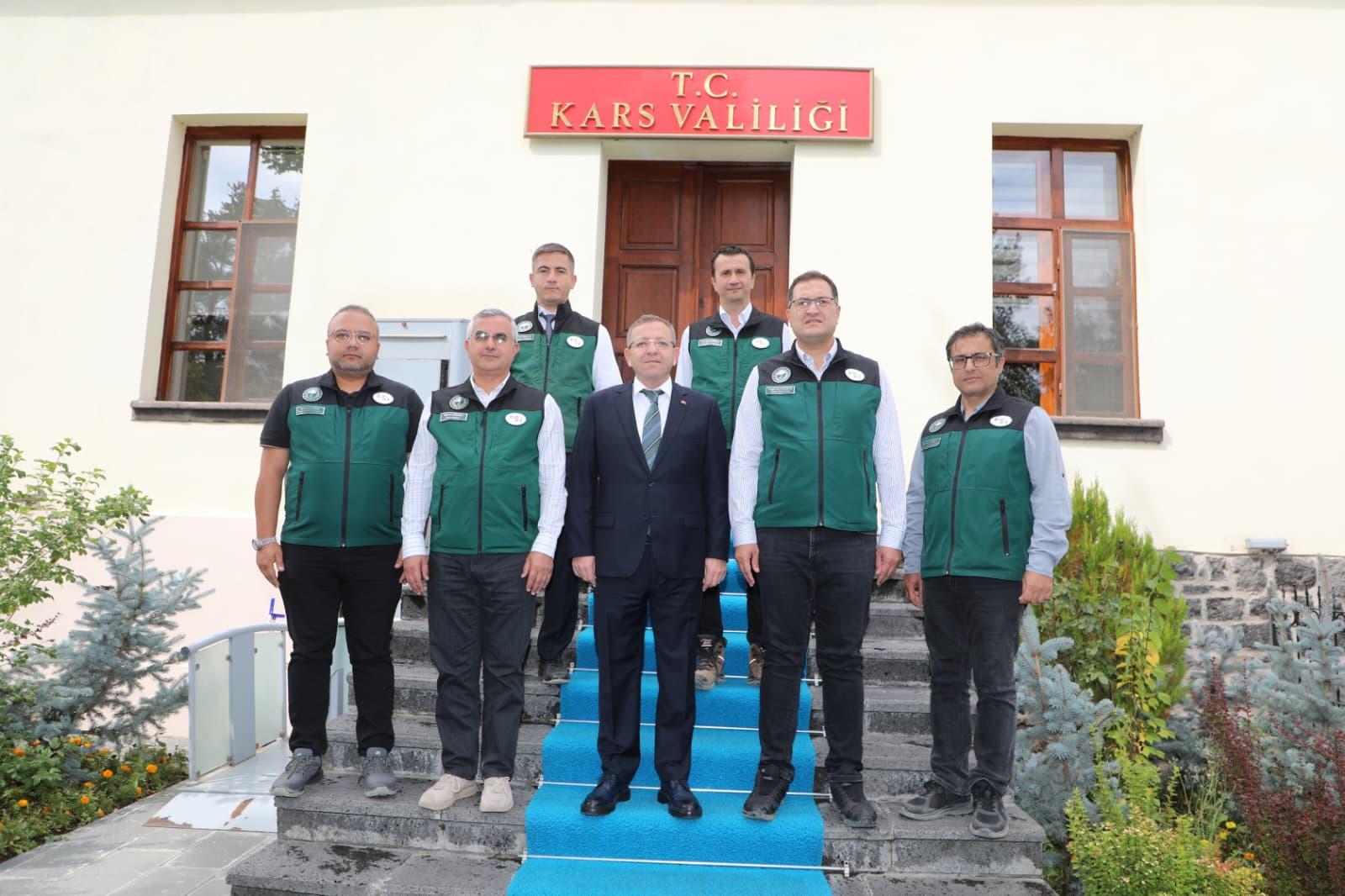 Kars Valisi Ziya Polat, DSİ Heyetini Kabul Etti