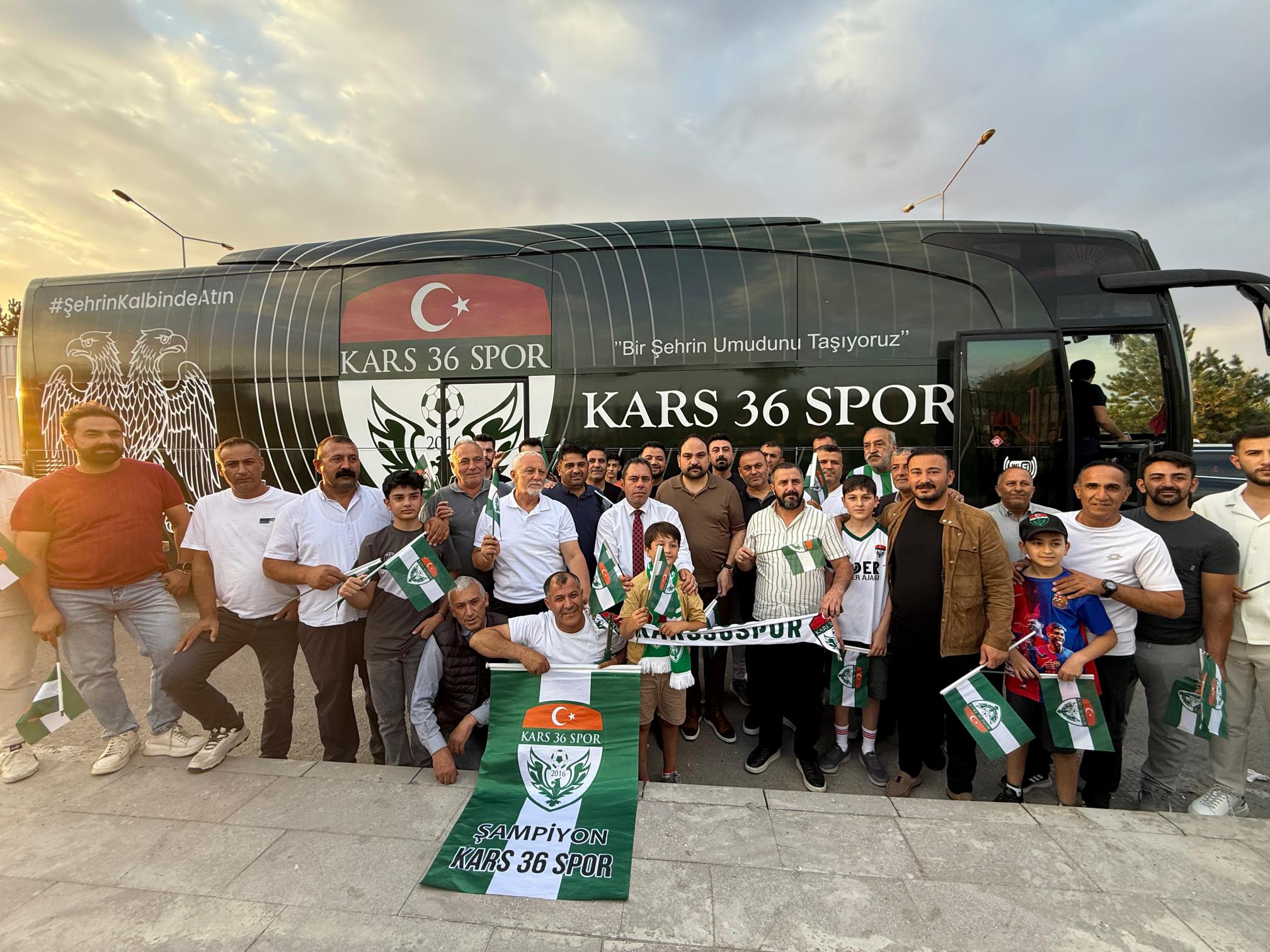 Kars36 Spor Yeni Otobüsü, Yeni Yönetimi Ve Taraftarıyla Tek Yumruk Oldu