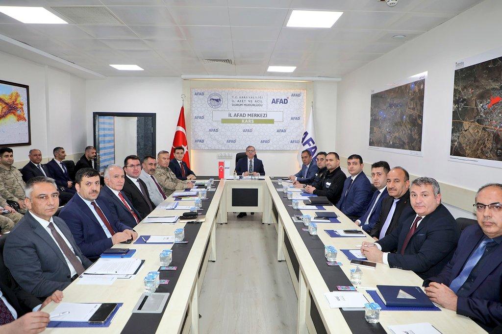 Kars’ta Afet ve Acil Durum Koordinasyon Kurulu Toplantısı Yapıldı