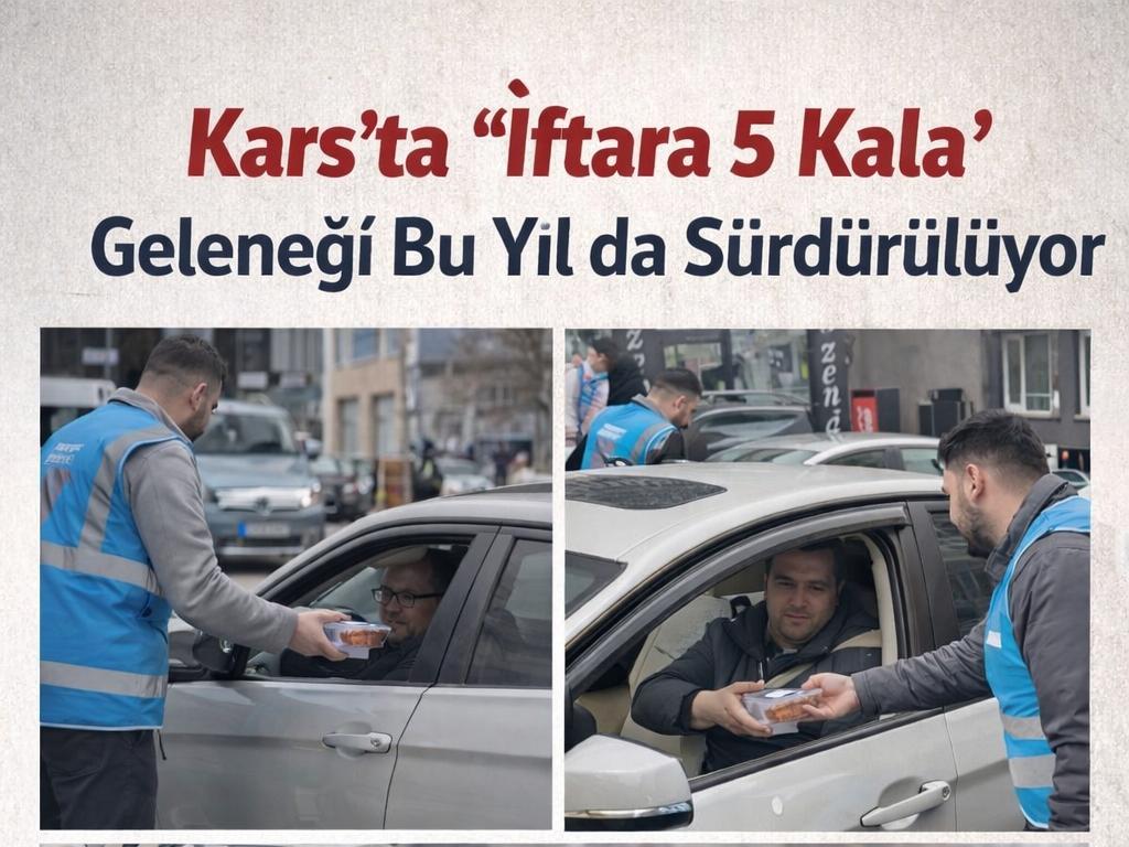 Kars’ta “İftara 5 Kala” Geleneği Bu Yıl da Sürüyor