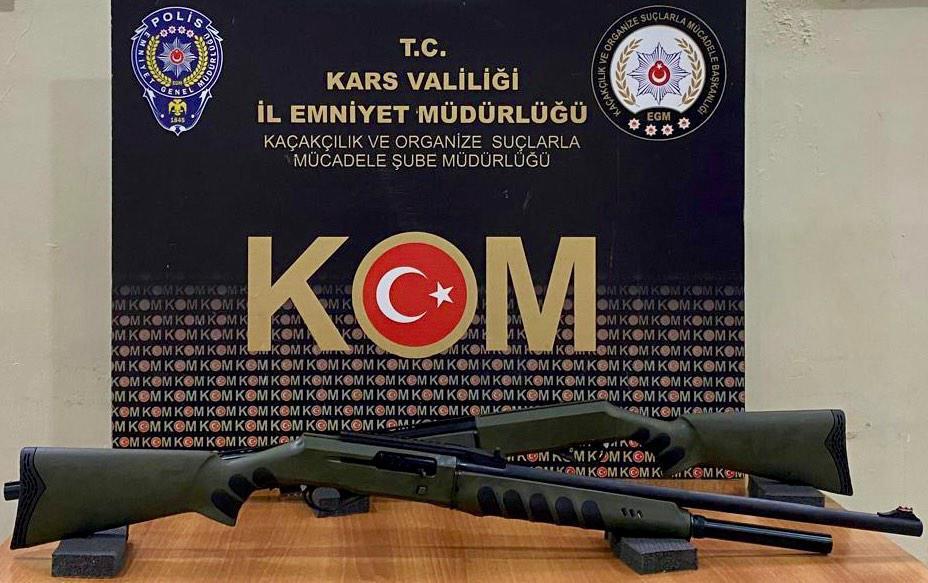 Kars’ta Yasa Dışı Silah Ticaretine yönelik drone destekli eş zamanlı operasyonlar gerçekleştirildi