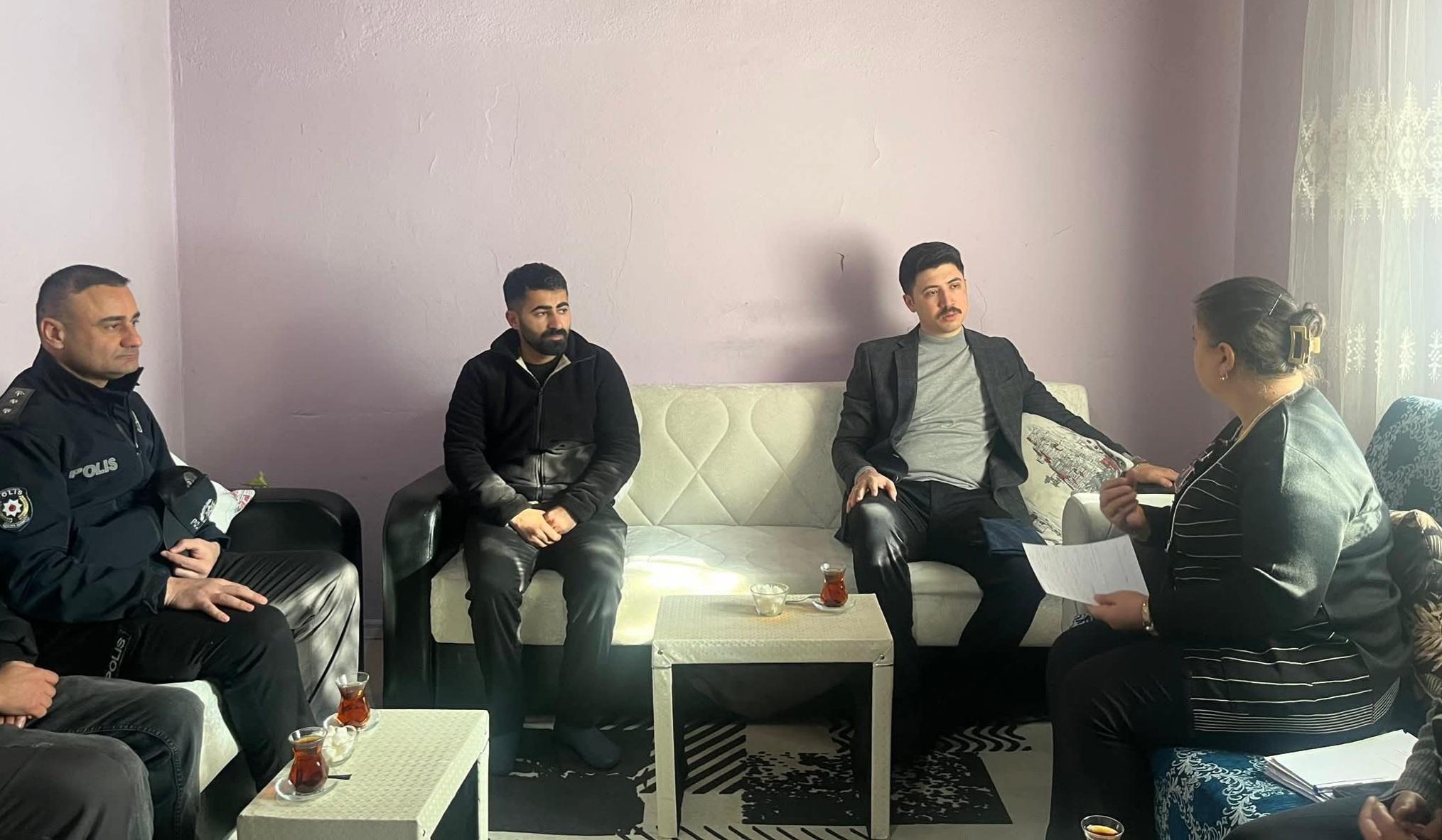 Kaymakam Ahmed Tayyib Kahraman, Digor’da Hane ziyaretlerine devam ediyor