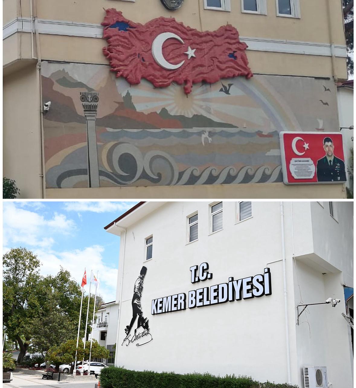 KEMER BELEDİYESİ ŞEHİT ÖMER HALİSDEMİR FOTOĞRAFINI KALDIRDI: BÖLGEDEN TEPKİ