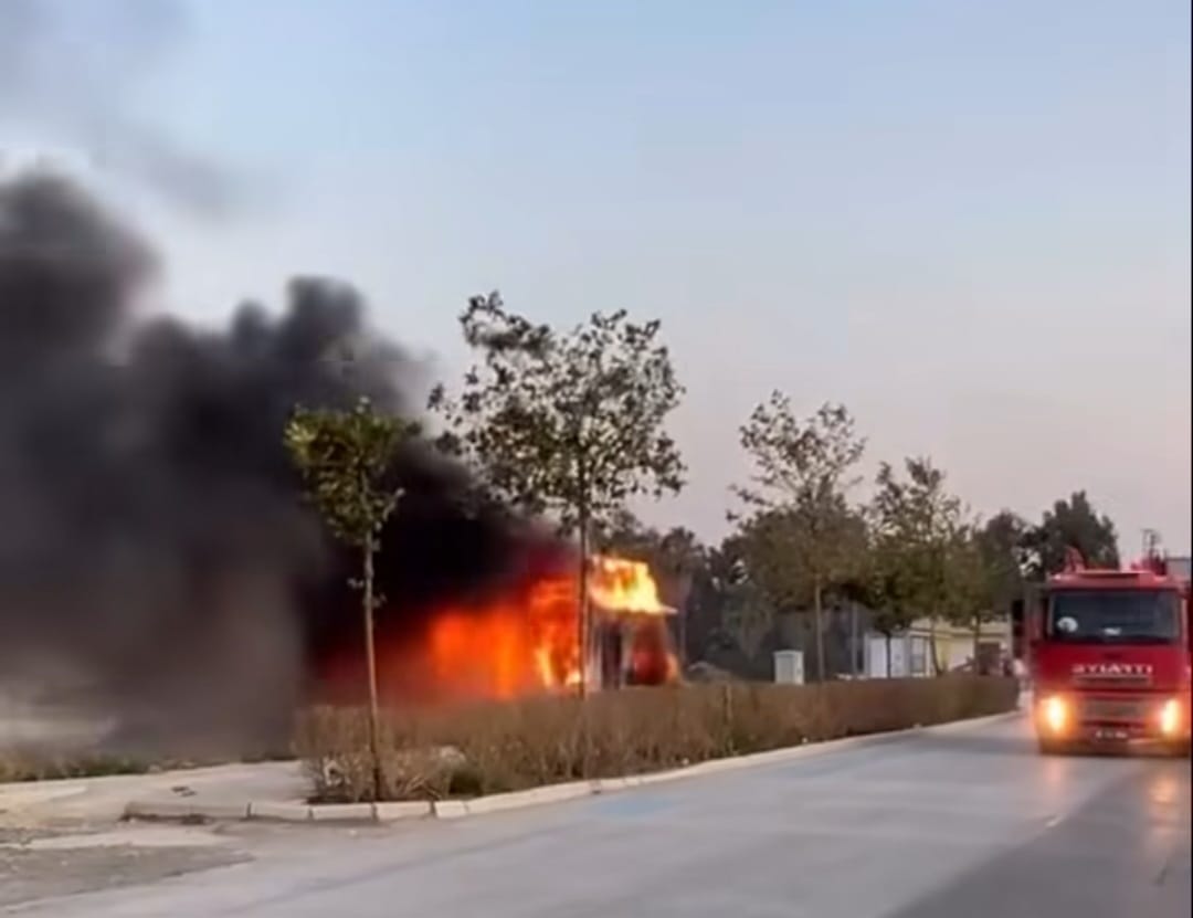 Konteyner İşyerinde Yangın Paniği