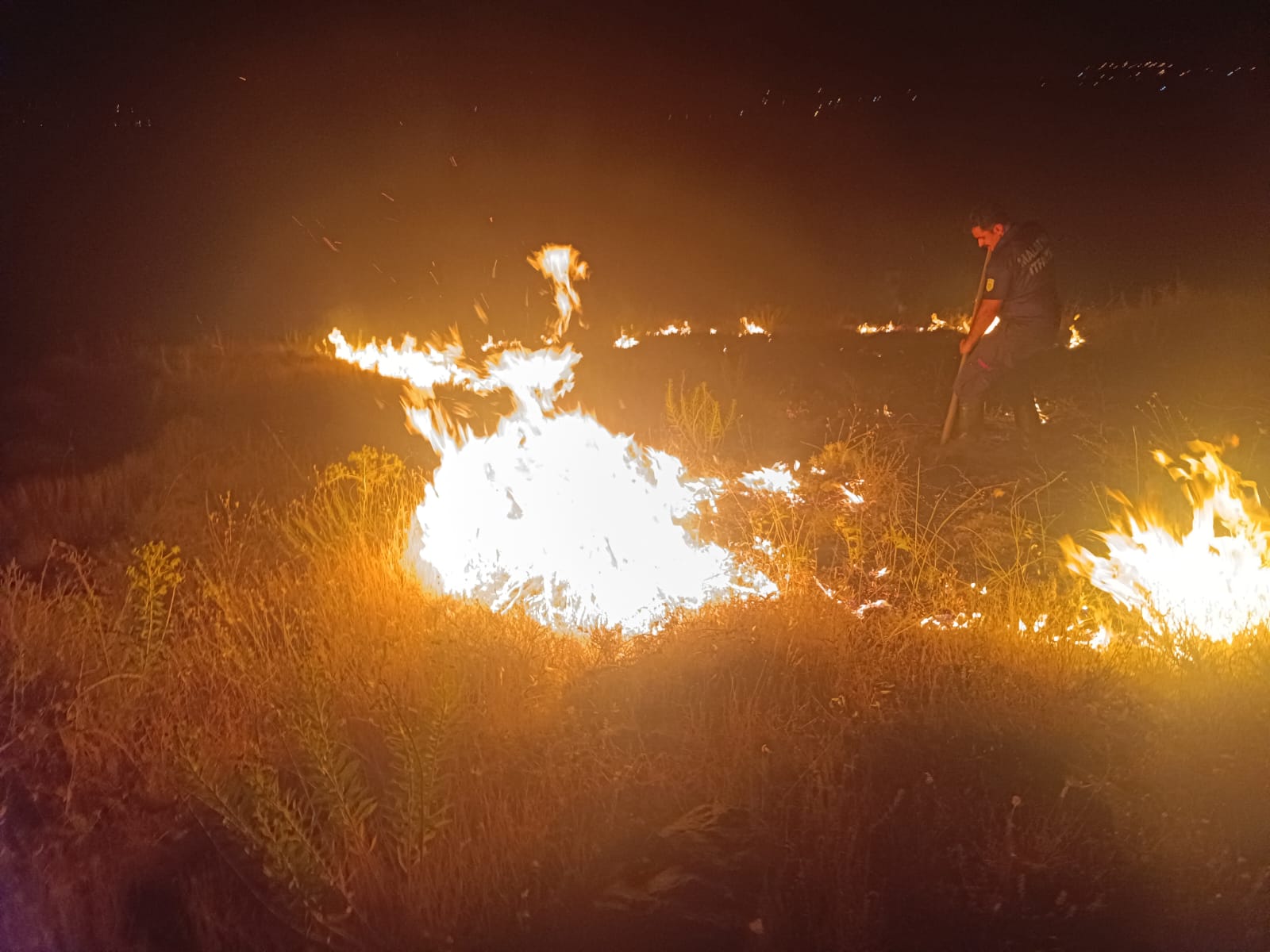 Malatya Darende’de Otluk Alanda Yangın Paniği!