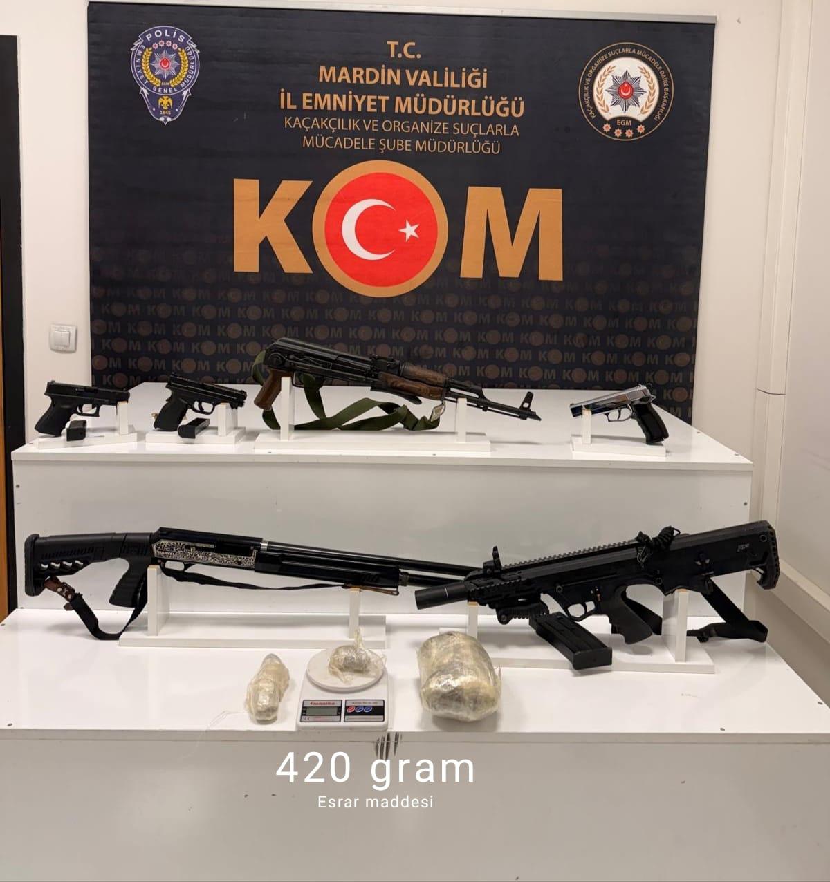 Mardin’de Silah Kaçakçılığı Operasyonu: 3 Şüpheli Yakalandı