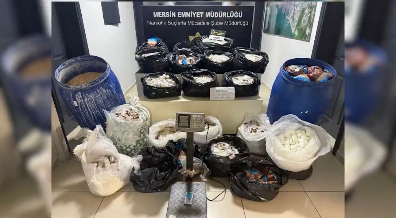 Mersin’de 3 Milyon 542 Bin Uyuşturucu Hap Ele Geçirildi: 8 Şüpheli Yakalandı