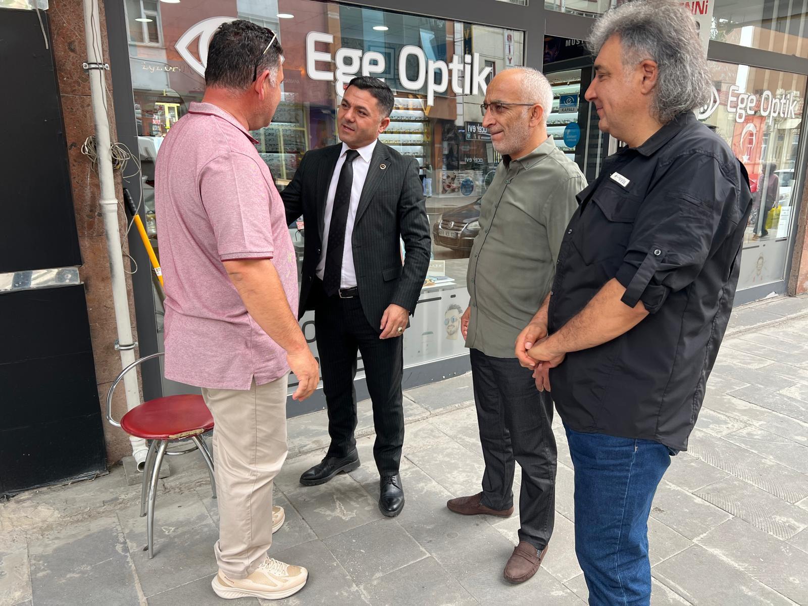 MHP İl Başkanı Tolga Adıgüzel’den Kars’ta Esnaf Ziyareti