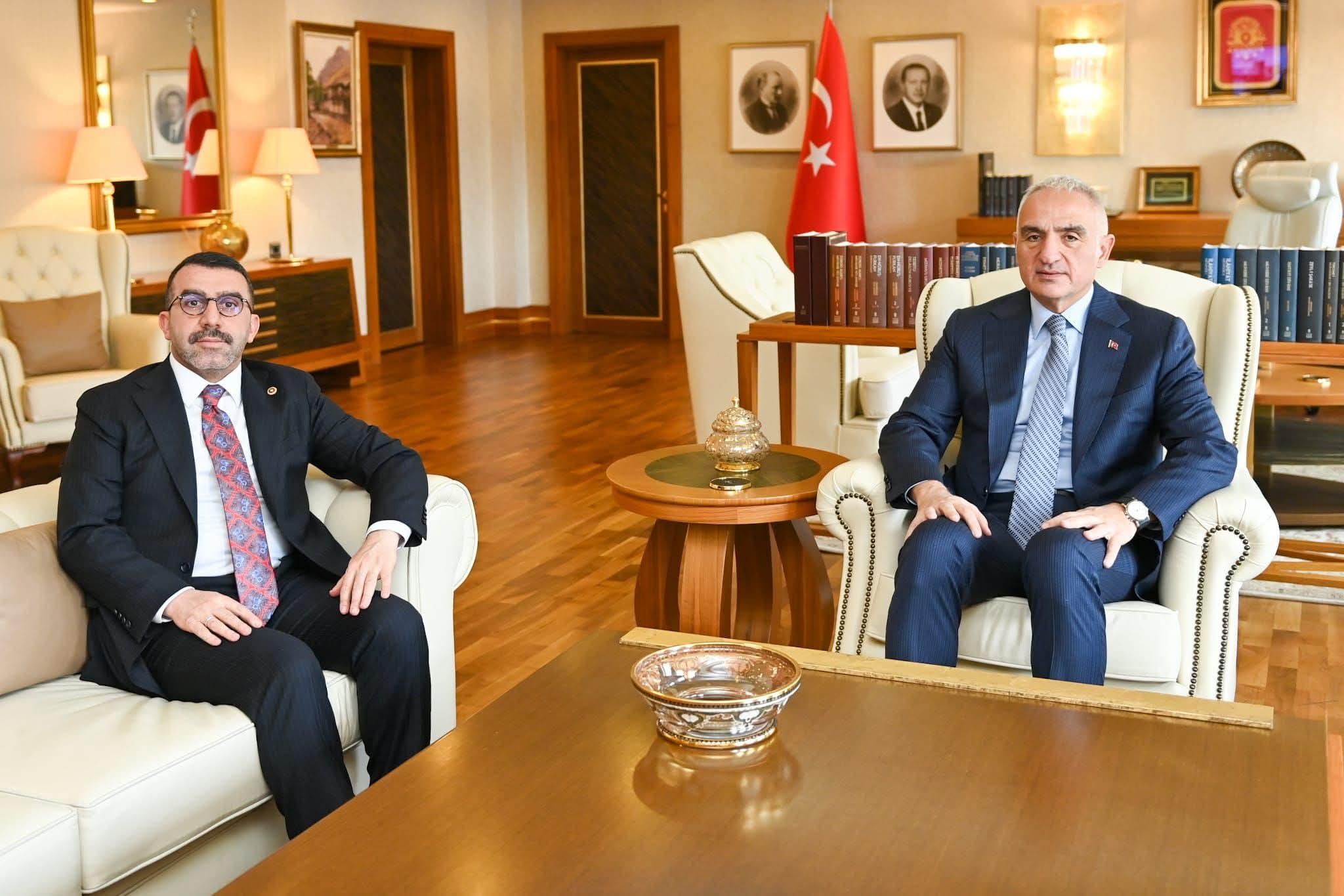 Milletvekili Adem Çalkın, Bakan Ersoy ile turizm üzerine istişarede bulundu