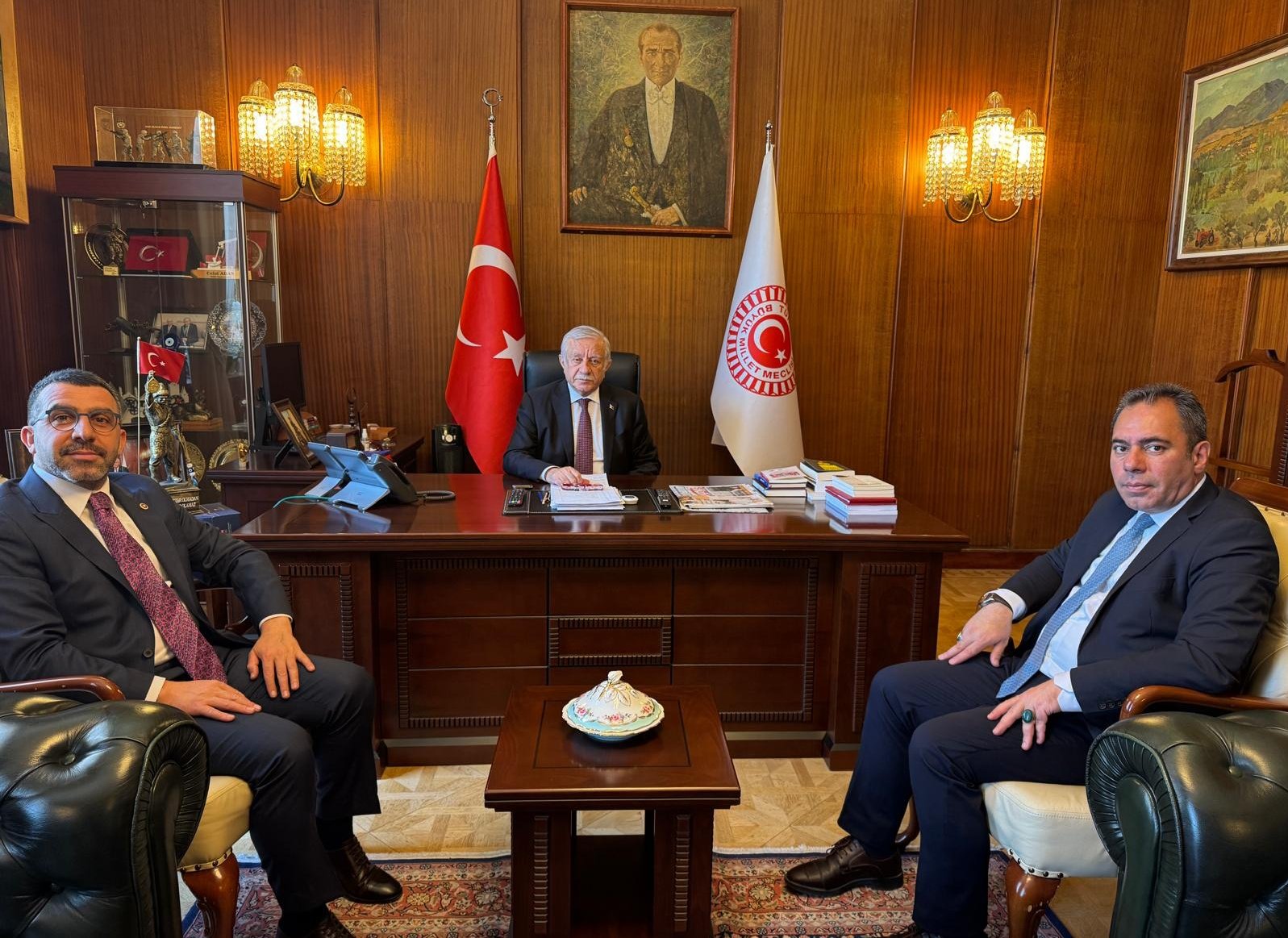 Milletvekili Adem Çalkın ve Başkan Senger’den TBMM Başkanvekili Celal Adan’a Ziyaret