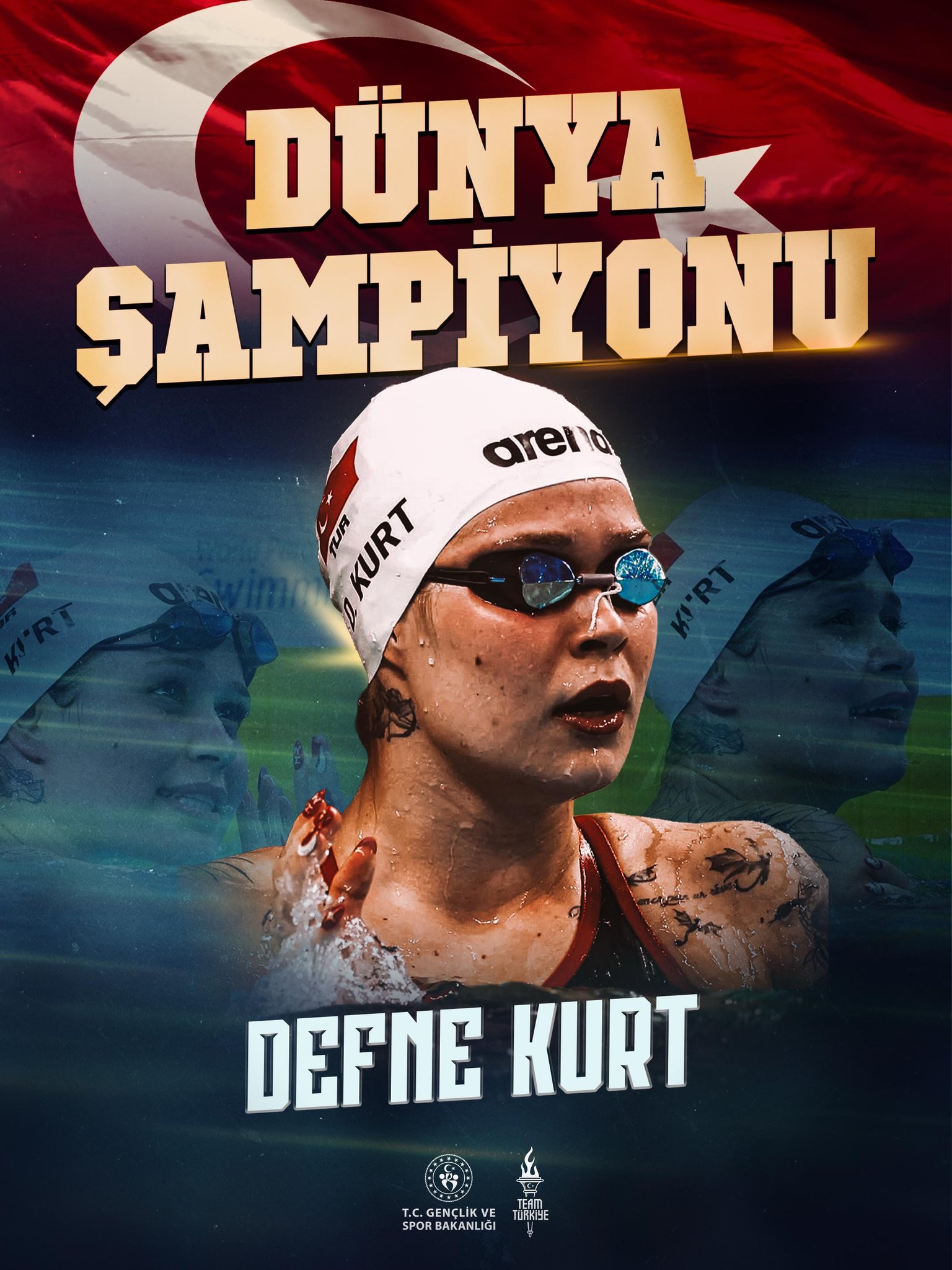 Milli Paralimpik Yüzücü Defne Kurt’tan Dördüncü Altın Madalya