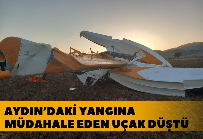 Muğla’da Yangın Söndürme Uçağı Düştü, Pilot Sağ Kurtarıldı