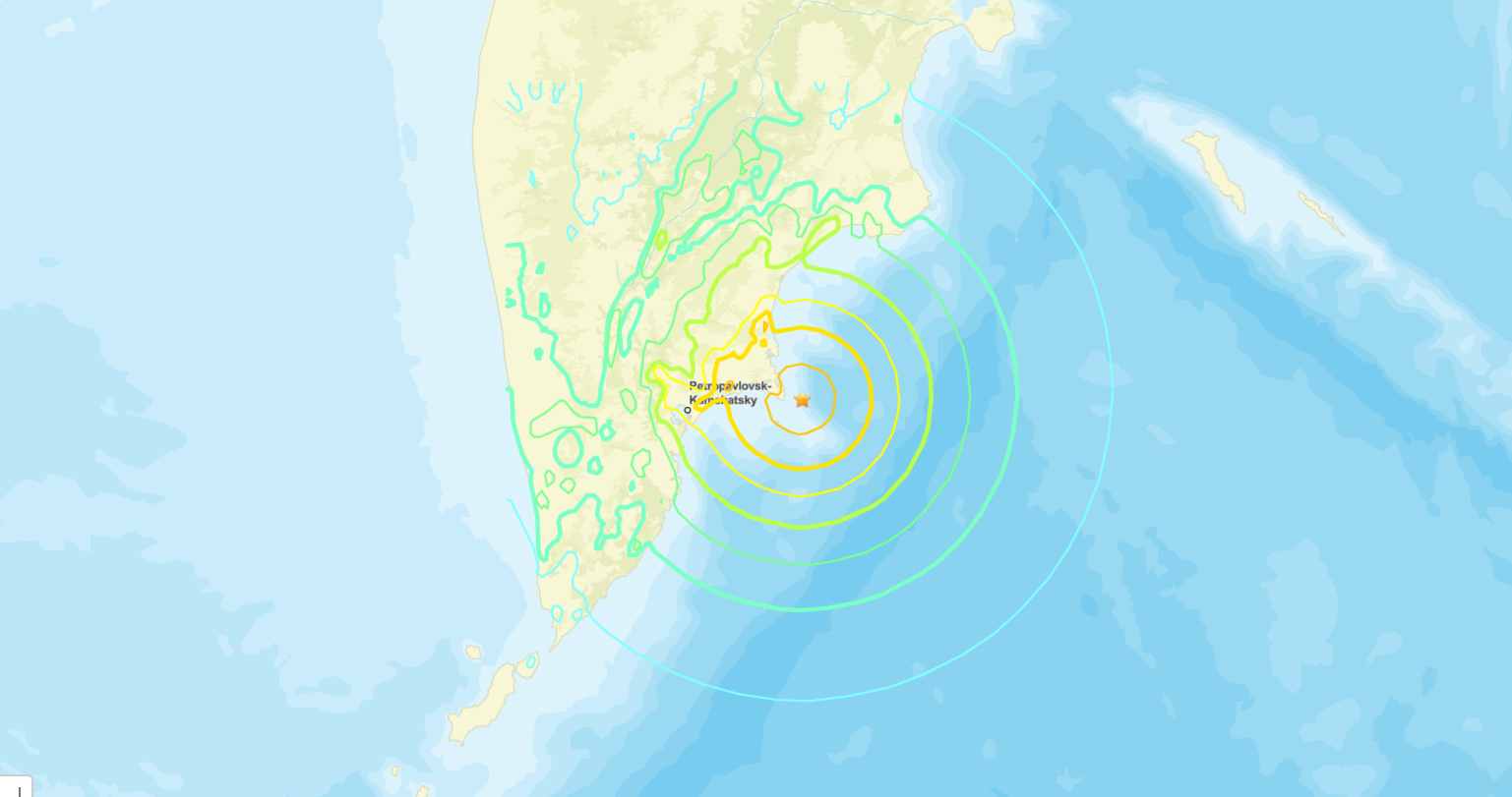 Rusya’nın Kamçatka Bölgesinde 7.4 Büyüklüğünde Deprem