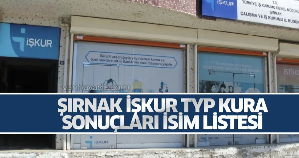 Silopi’de TYP Kapsamında 108 Kişilik İşçi Alımı Sonuçları Açıklandı